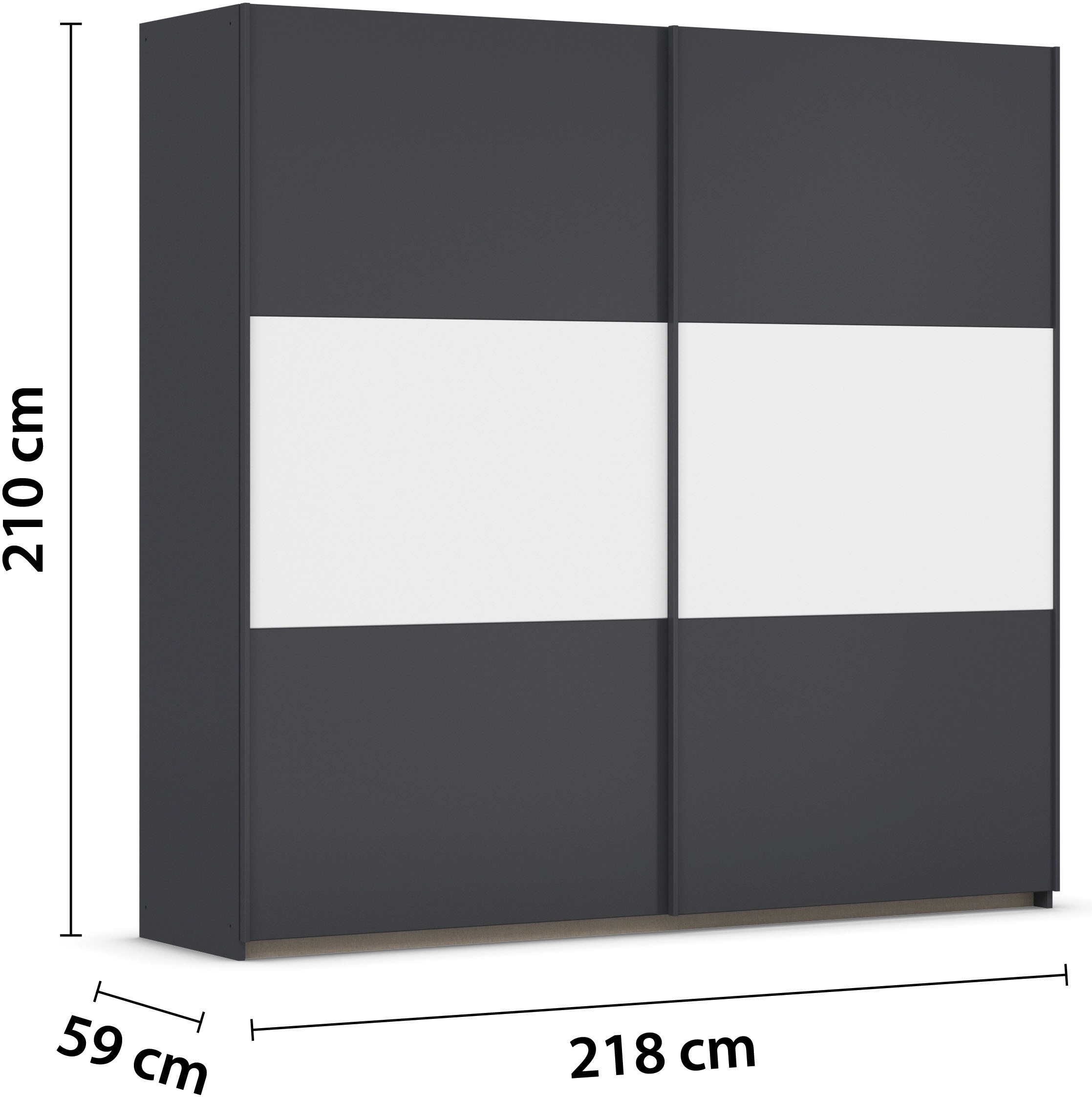 rauch Schwebetürenschrank »Kleiderschrank Schrank Garderobe Garderobenschrank Wäscheschrank NEO«, (in 3 verschiedenen Ausstattungen BASIC/CLASSIC/PREMIUM), mit großzügigem Stauraum und vielfältigen Farbkombinationen