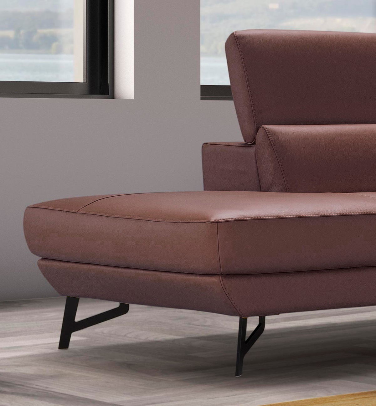 Egoitaliano Ottomane »Narcisa, Designsofa«, mit verstellbarer Kopfstütze, Solitärmöbel als Blickfang