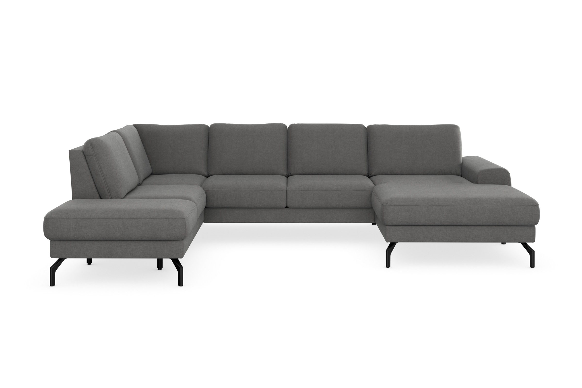 sit&more Wohnlandschaft »Cinturo U-Form«, inklusive Sitztiefenverstellung und Federkern, Sitzhöhe 48 cm