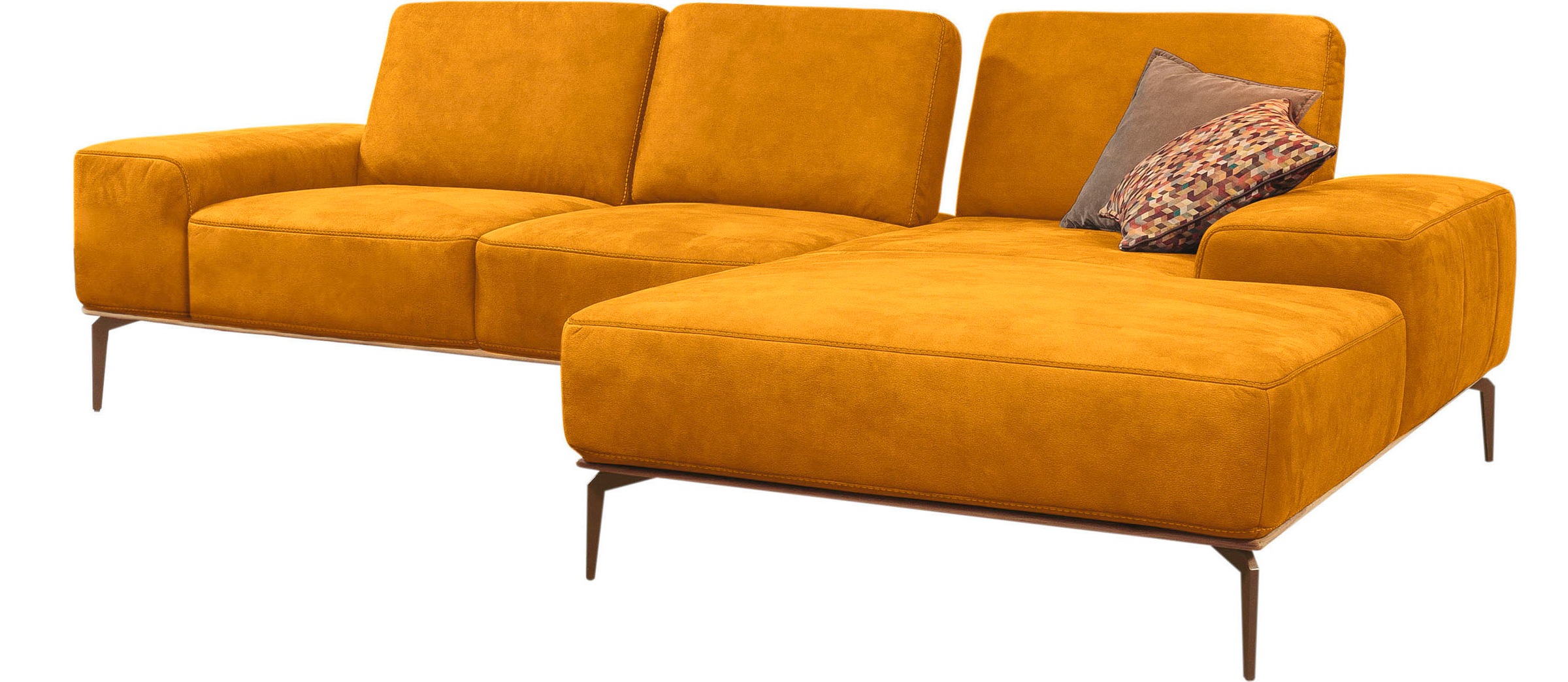 W.SCHILLIG Ecksofa "run, Designsofa mit tollem Sitzkomfort, bequem, L-Form" günstig online kaufen