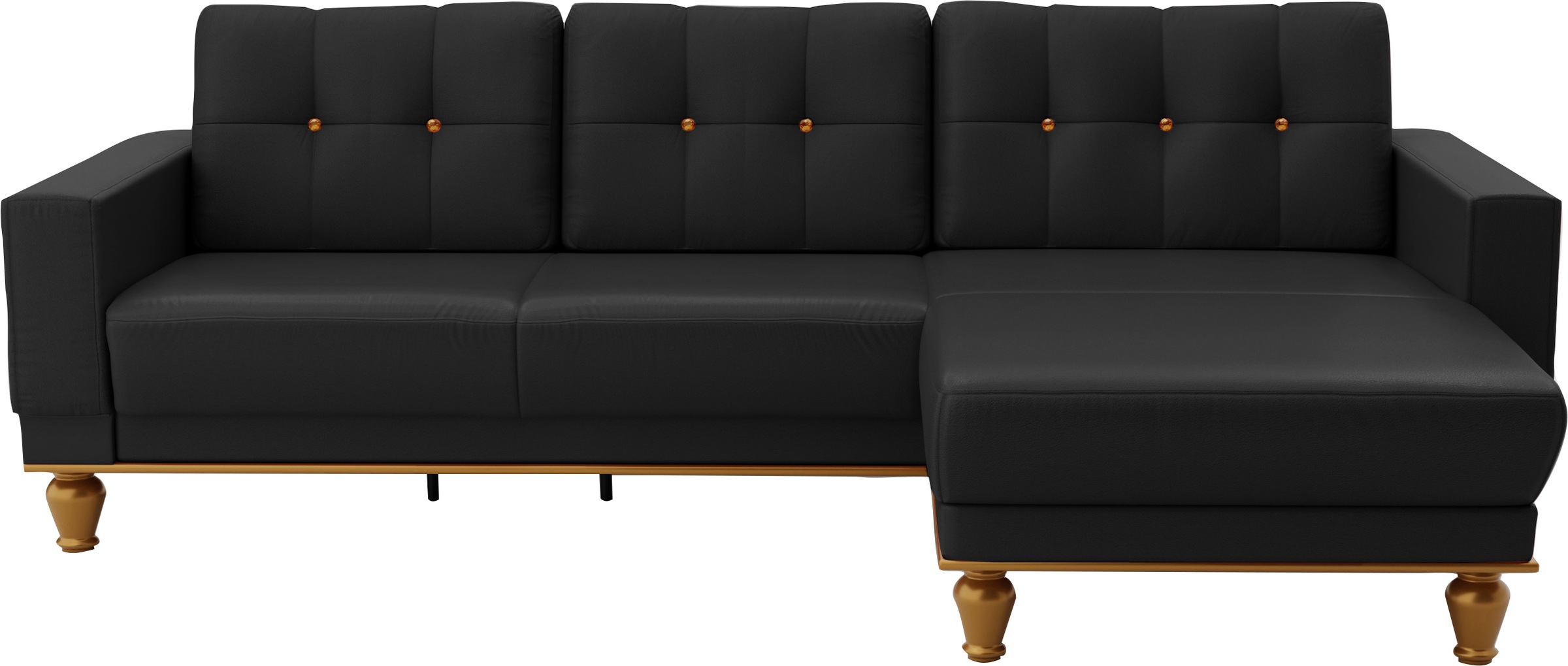sit&more Ecksofa »Orient 5 L-Form«, mit Strass-Stein, wahlweise mit Bettfunktion und Bettkasten