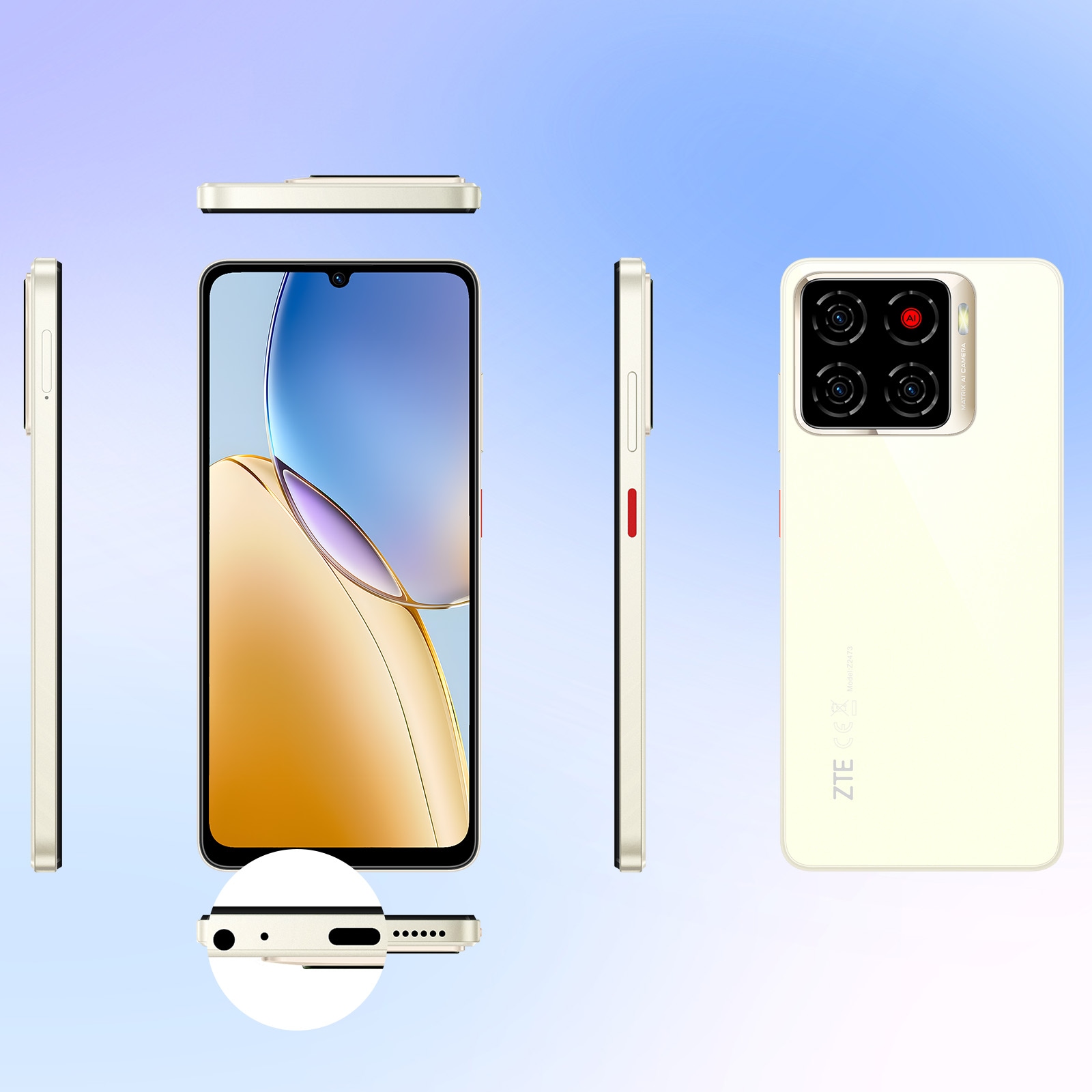 ZTE Smartphone »Blade A56« Floating Gold