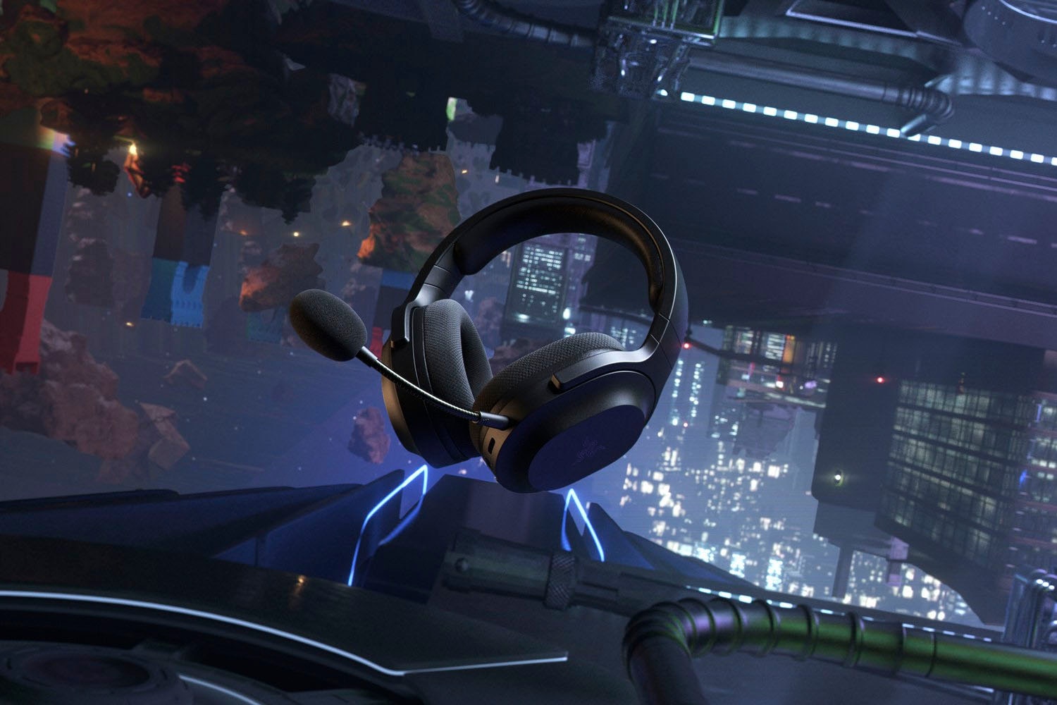 RAZER Kopfhörer »Barracuda X«, Bluetooth, Rauschunterdrückung-integrierte Steuerung für Anrufe und Musik-Freisprechfunktion-Mikrofon abnehmbar