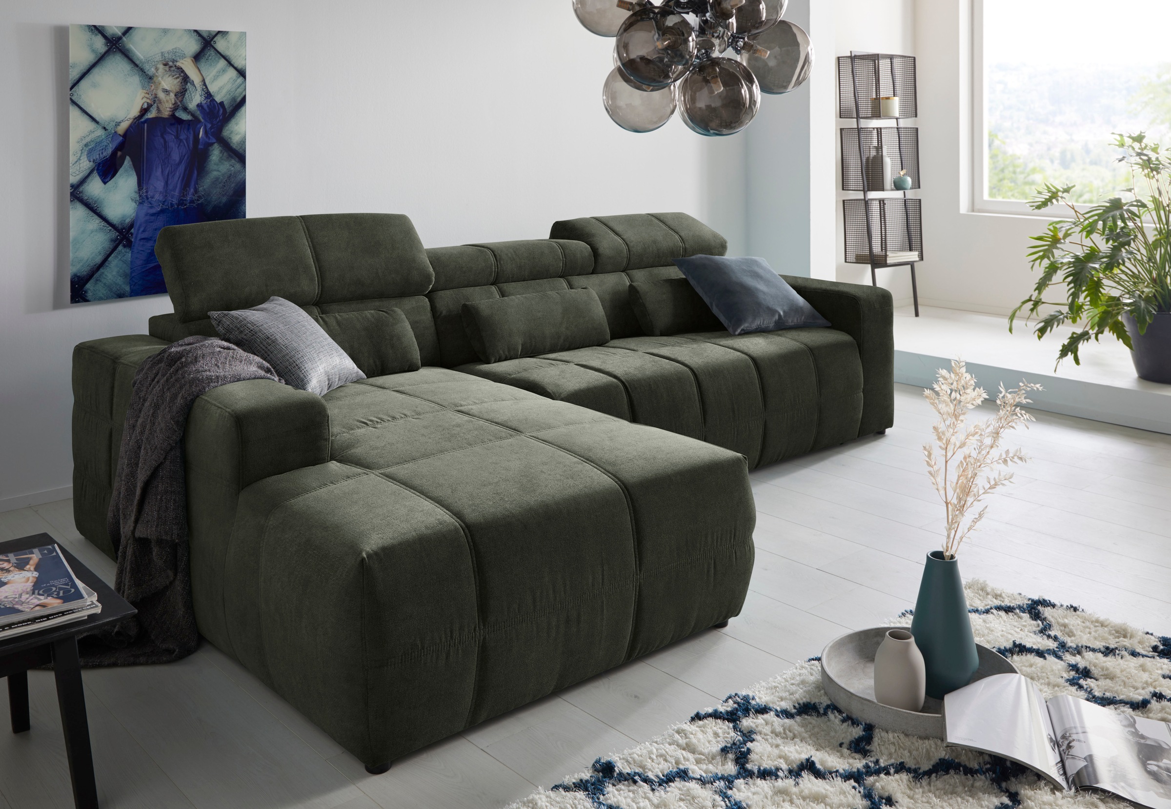 DOMO collection Ecksofa »Brandon große Ausführung B/T/H: 289/177/80 cm, auc günstig online kaufen