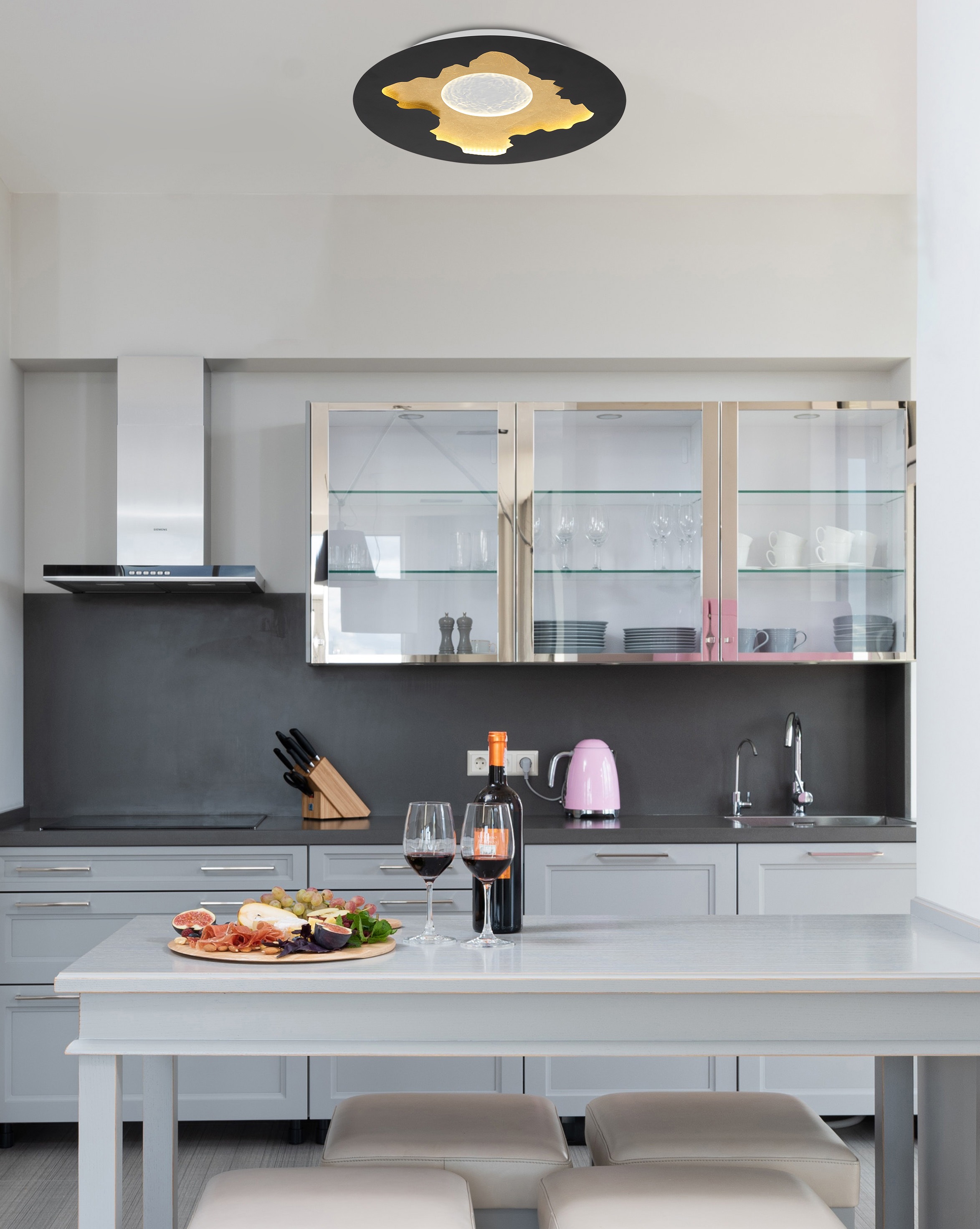 GLOBO LIGHTING Deckenleuchte »OBSCURA« LED-Modul 1 Stk. Warmweiß Deckenlamp günstig online kaufen