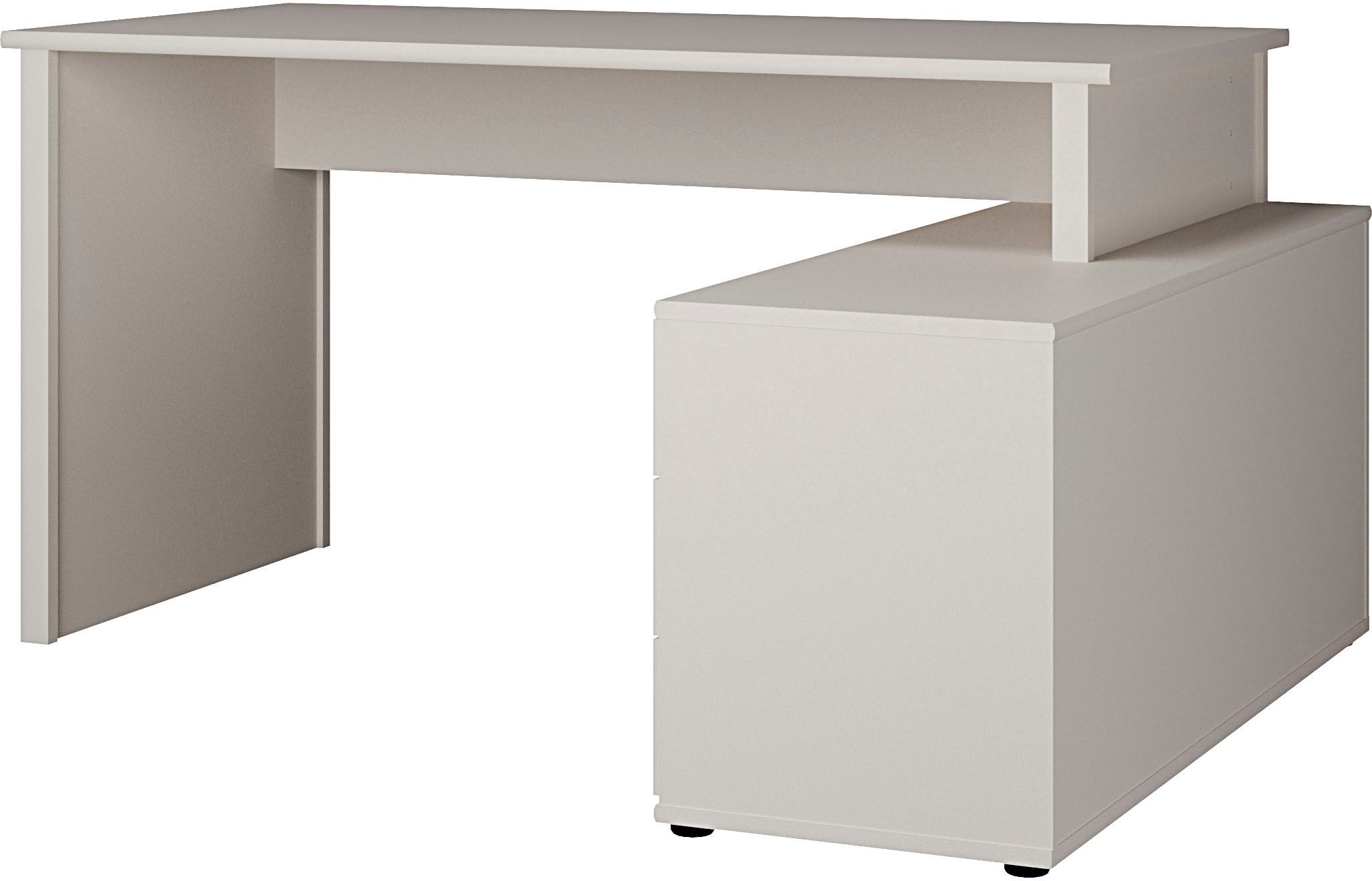 FORTE Eckschreibtisch »Tempra« viel Stauraum, Breite 151 cm