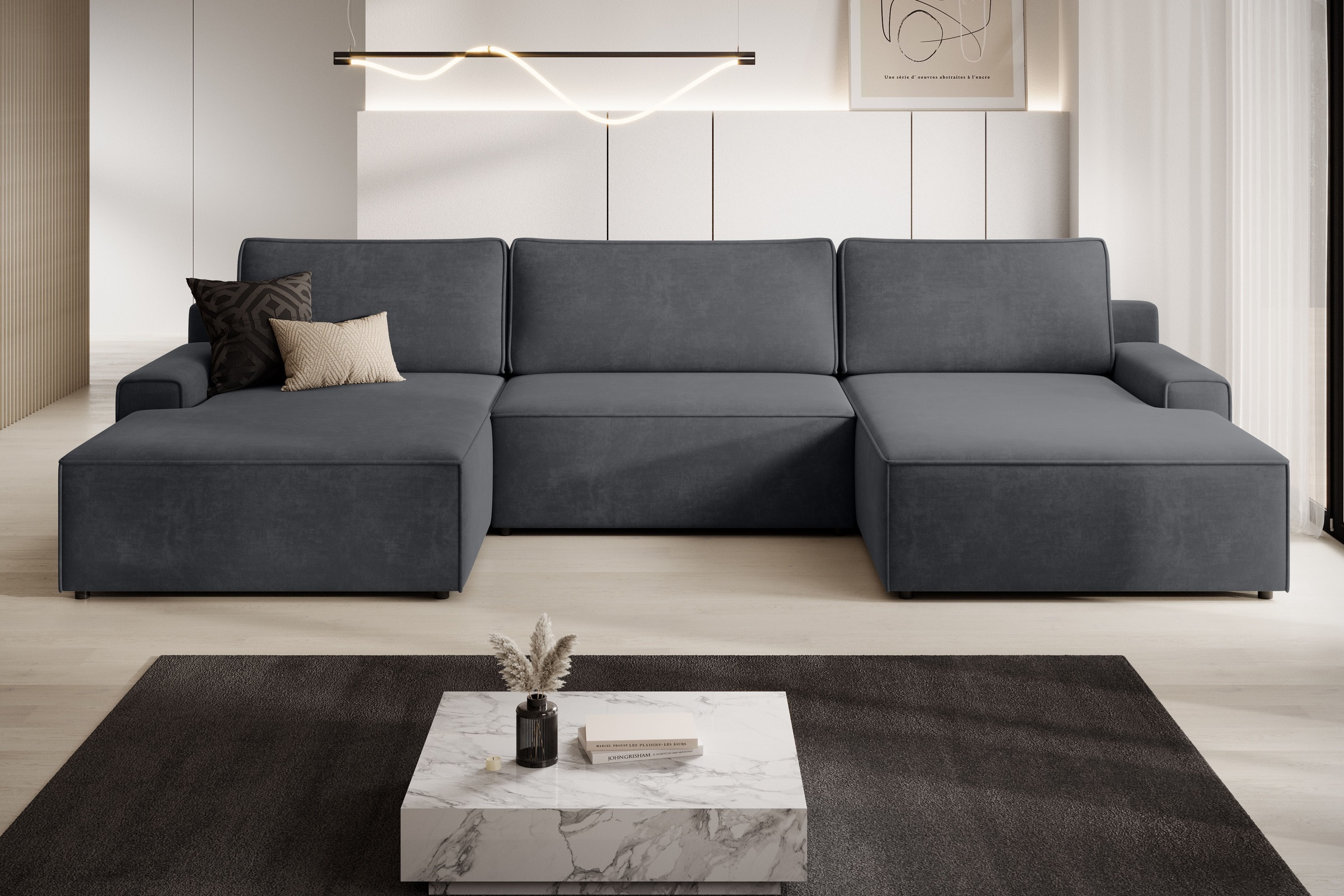 TRENDMANUFAKTUR Wohnlandschaft »Challenge, Schlafsofa mit Bettkasten, Couch günstig online kaufen