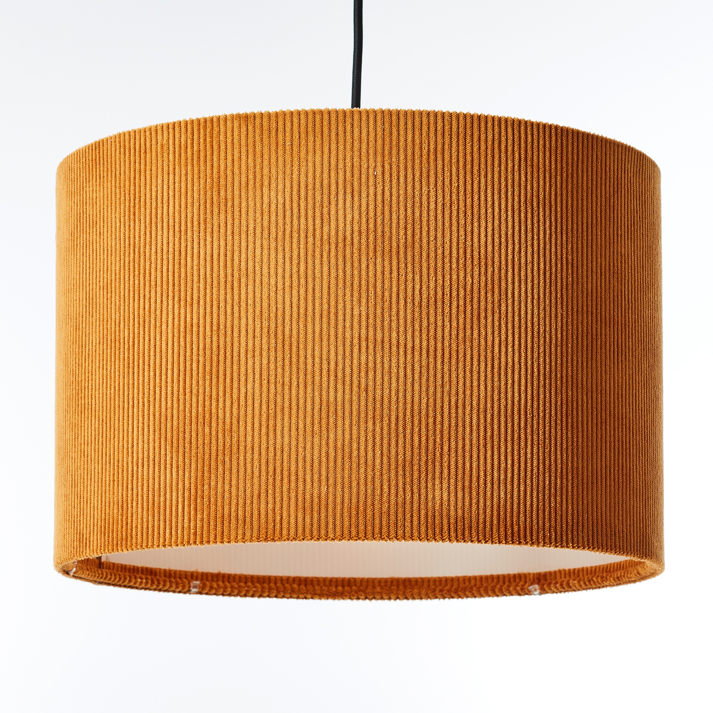 Brilliant Pendelleuchte »Tony«, 1 flammig, Leuchtmittel E27 | ohne Leuchtmittel, mit Cord-Lampenschirm, 150 x 35 cm, E27, kürzbar, Textil