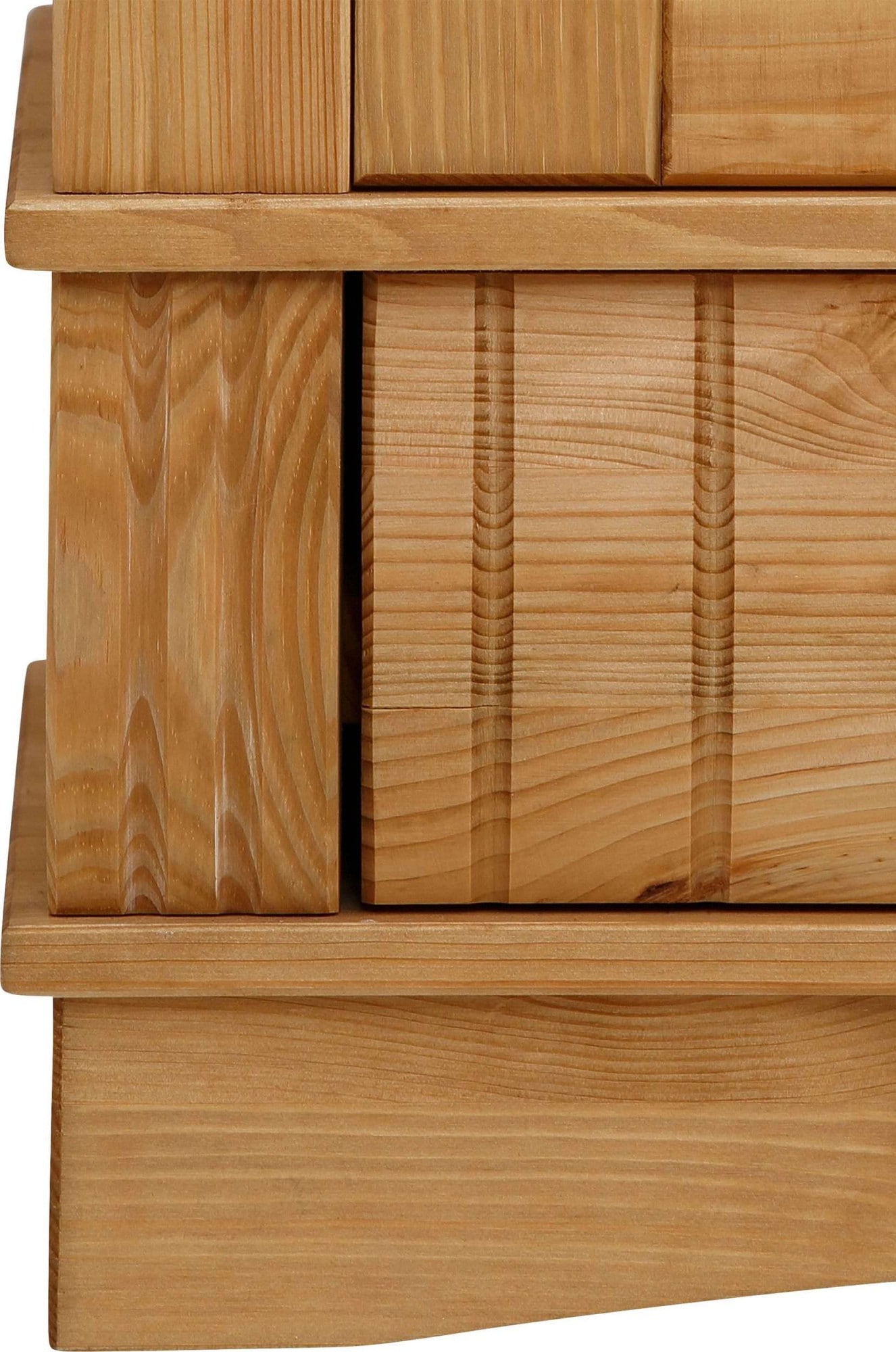 OTTO home Kleiderschrank »Teresa« 3 Türen, aus massiver Kiefer, Breite 152 cm, mit Spiegel, FSC®