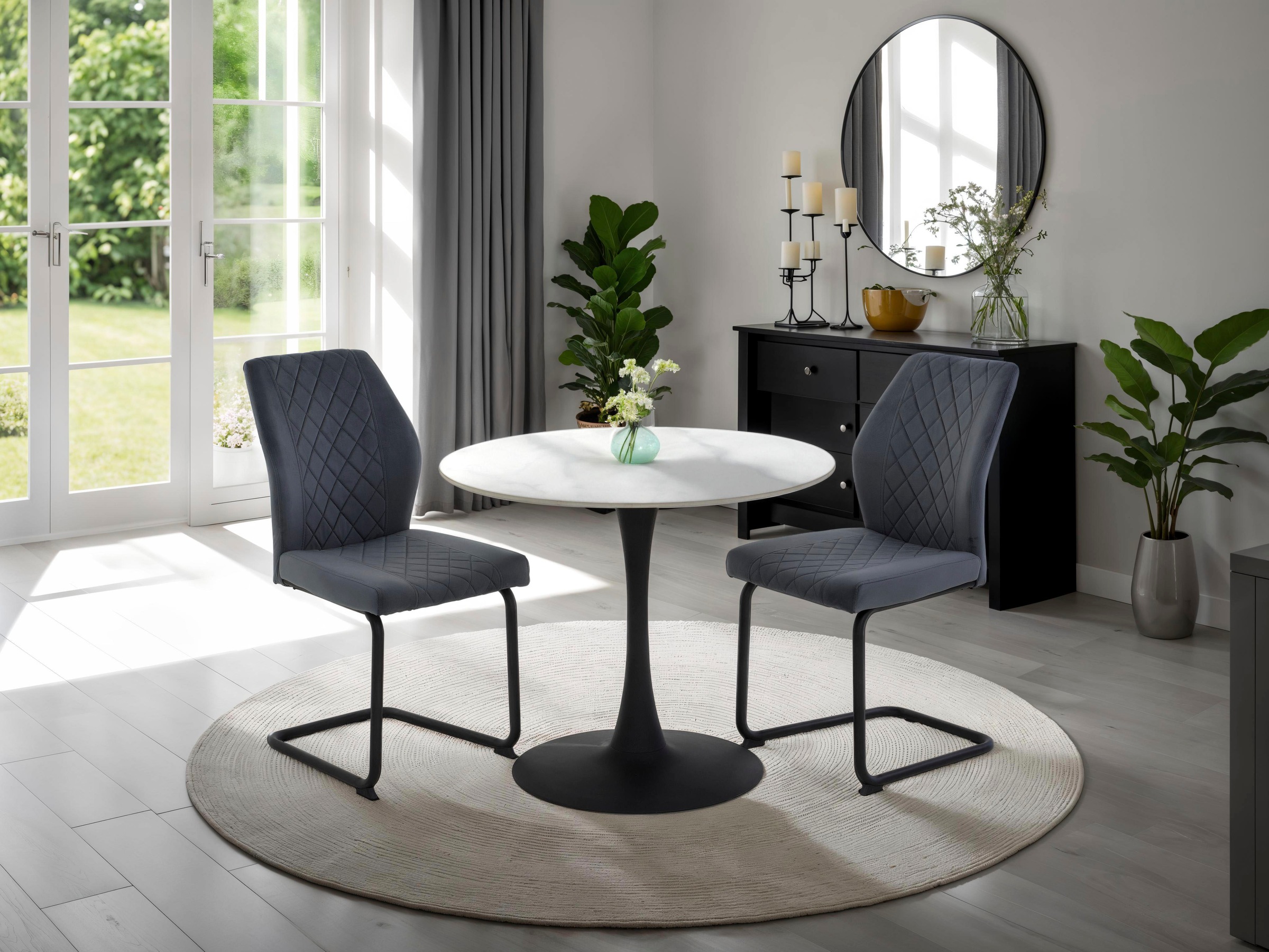 HELA Freischwinger »OSLO«, (Set), 4 St., Microfaser-Samtvelours, Freischwin günstig online kaufen
