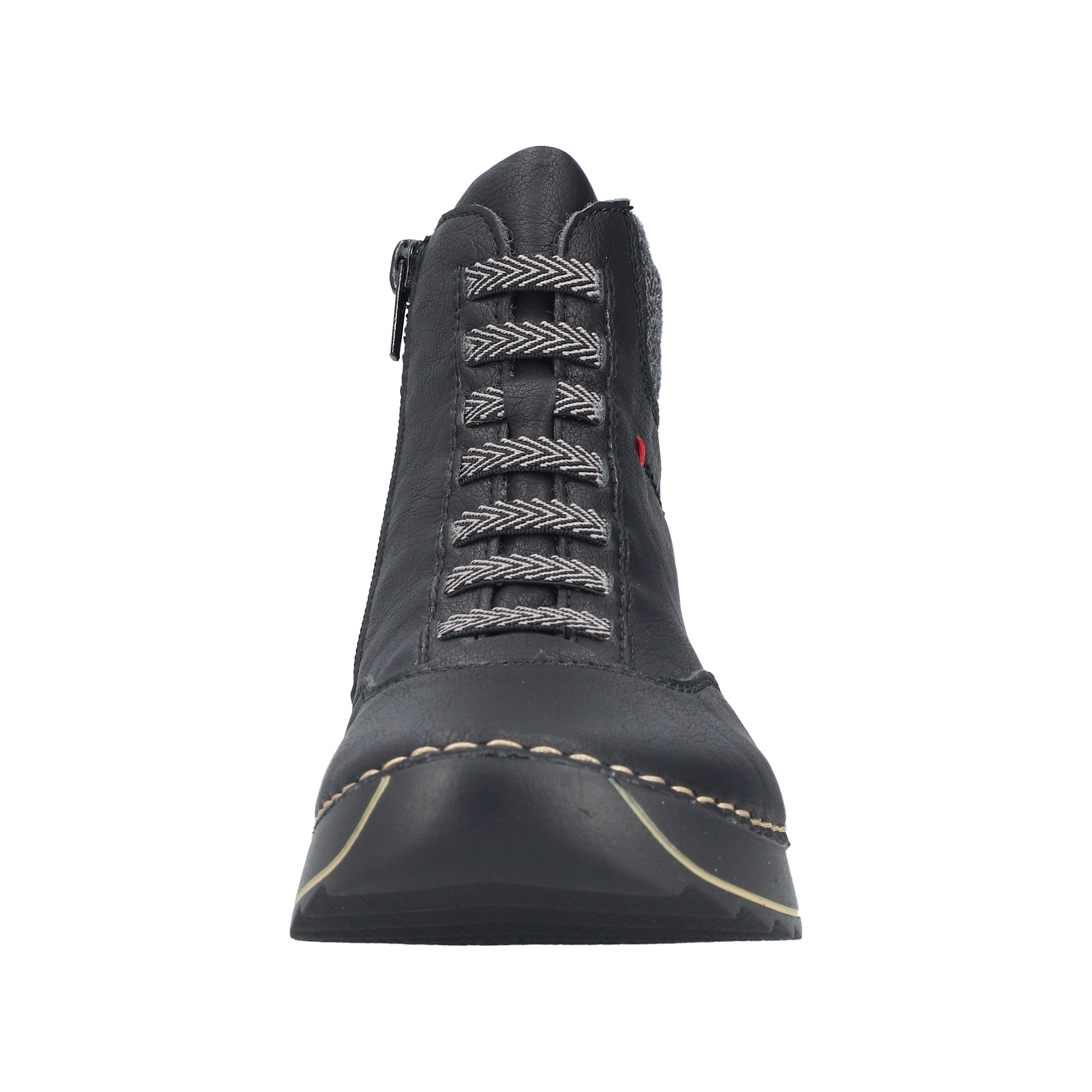 Rieker Schnürboots  Stiefelette, Plateauboots mit Profilsohle