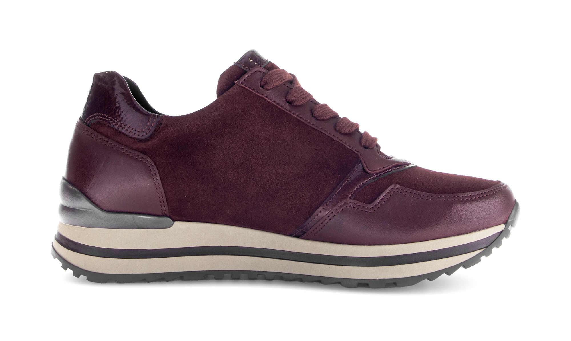 Gabor Plateausneaker »TIURIN«, Schnürschuh, Halbschuh, Komfortschuh Weite H (= sehr weit)