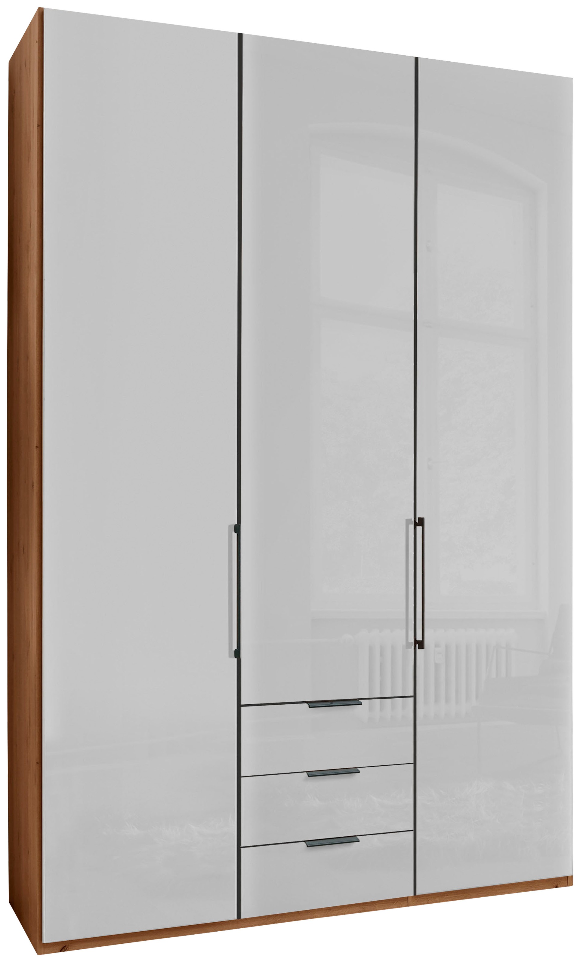WIEMANN Drehtürenschrank "Monaco" mit Glasfront sowie hochwertigen Beschläg günstig online kaufen
