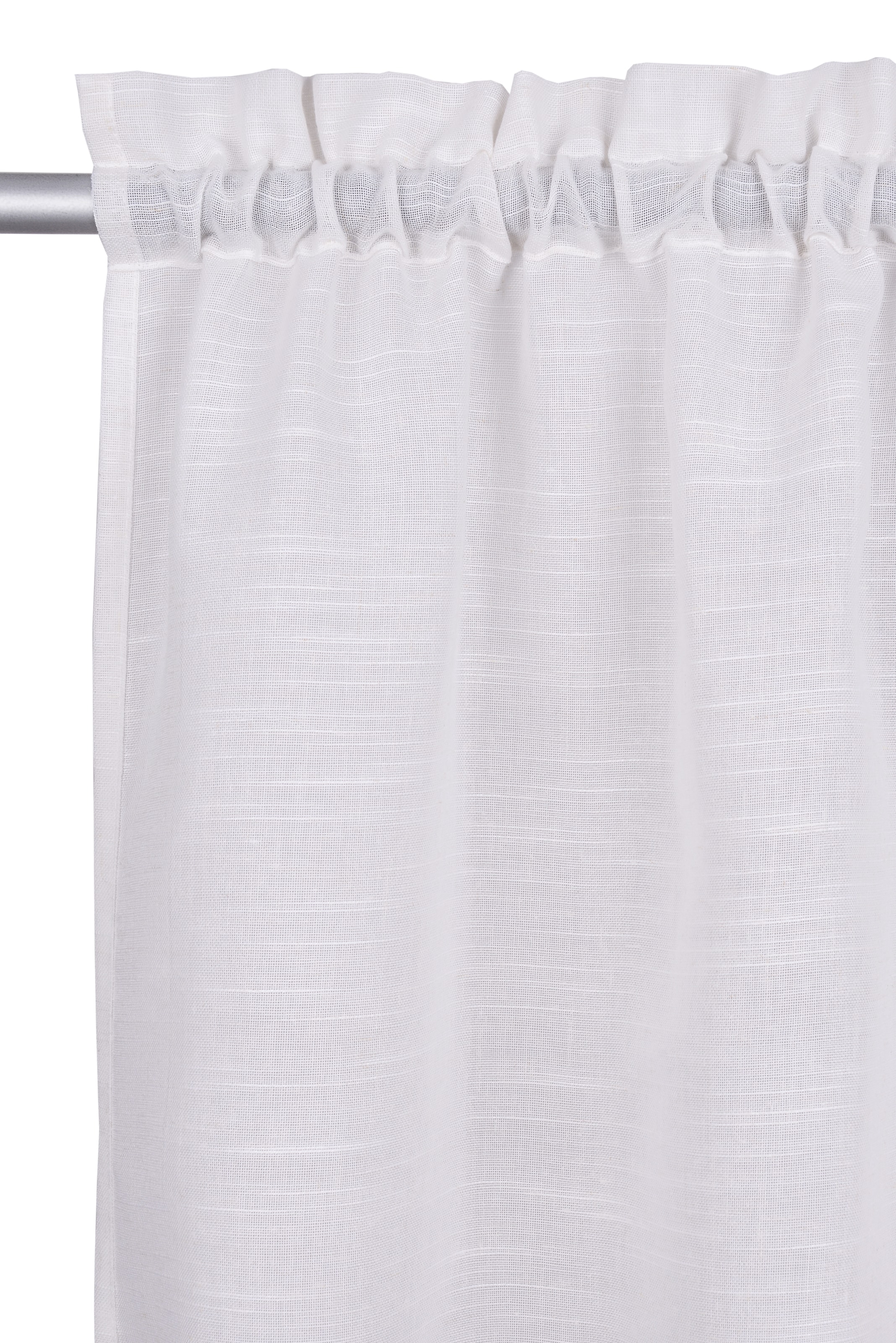 OTTO home Scheibengardine »Louvelle« Stangendurchzug 1 Stk. tlg. Leinenoptik, Scheibengardine, modern, basic