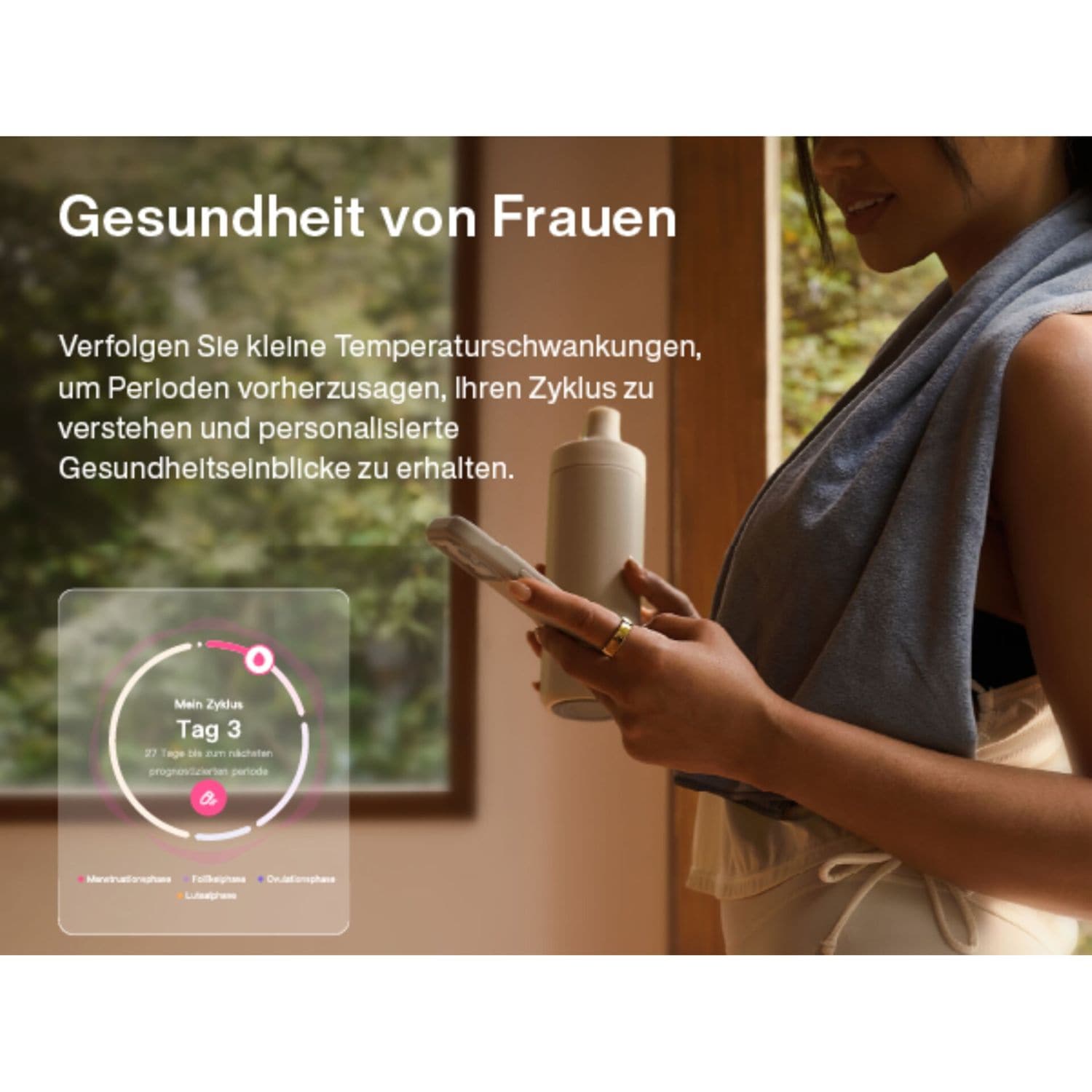 RingConn Smart Ring »Gen3 - smarter Begleiter für Gesundheit, Fitness und Regeneration« bis zu 14 Tage Akku • Gratis-App ohne Abo • Vibrationsfunktion