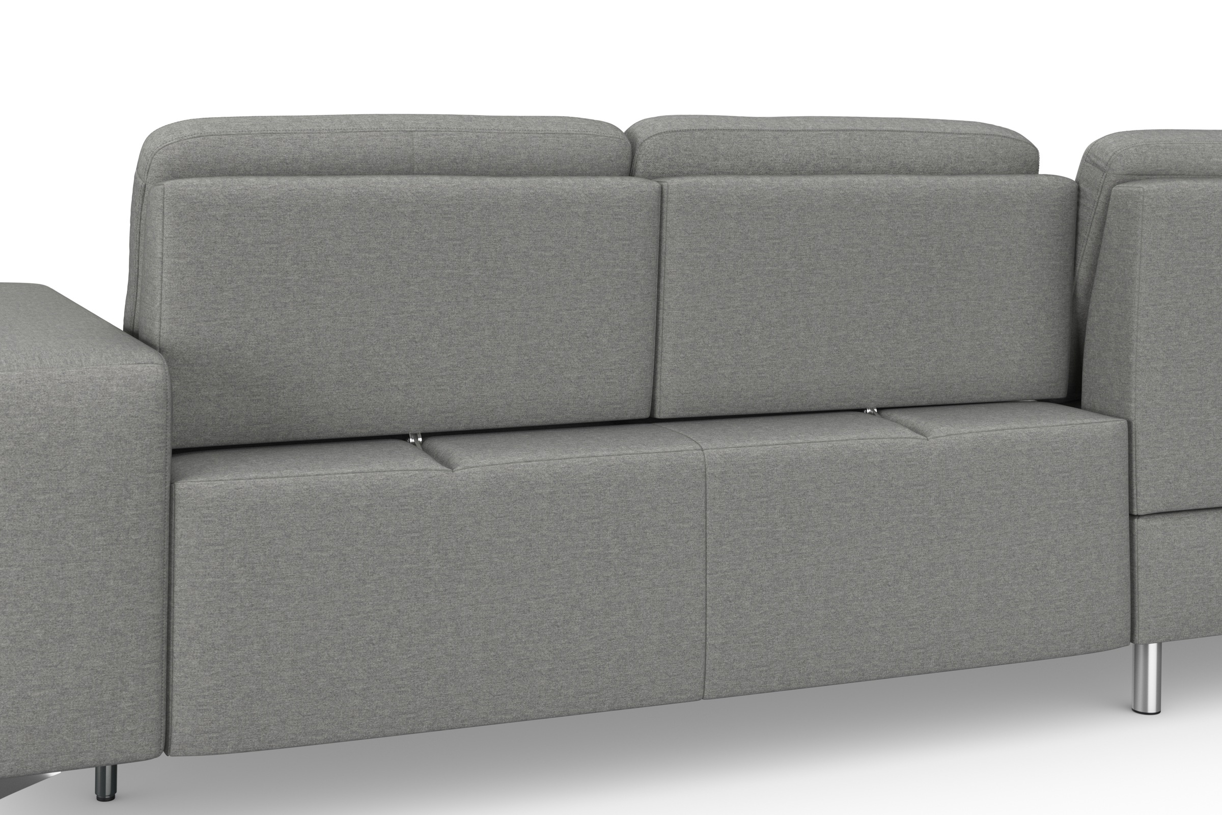 sit&more Ecksofa »Baviene L-Form«, inklusive Sitztiefenverstellung und Federkern, wahlweise Bettfunktion