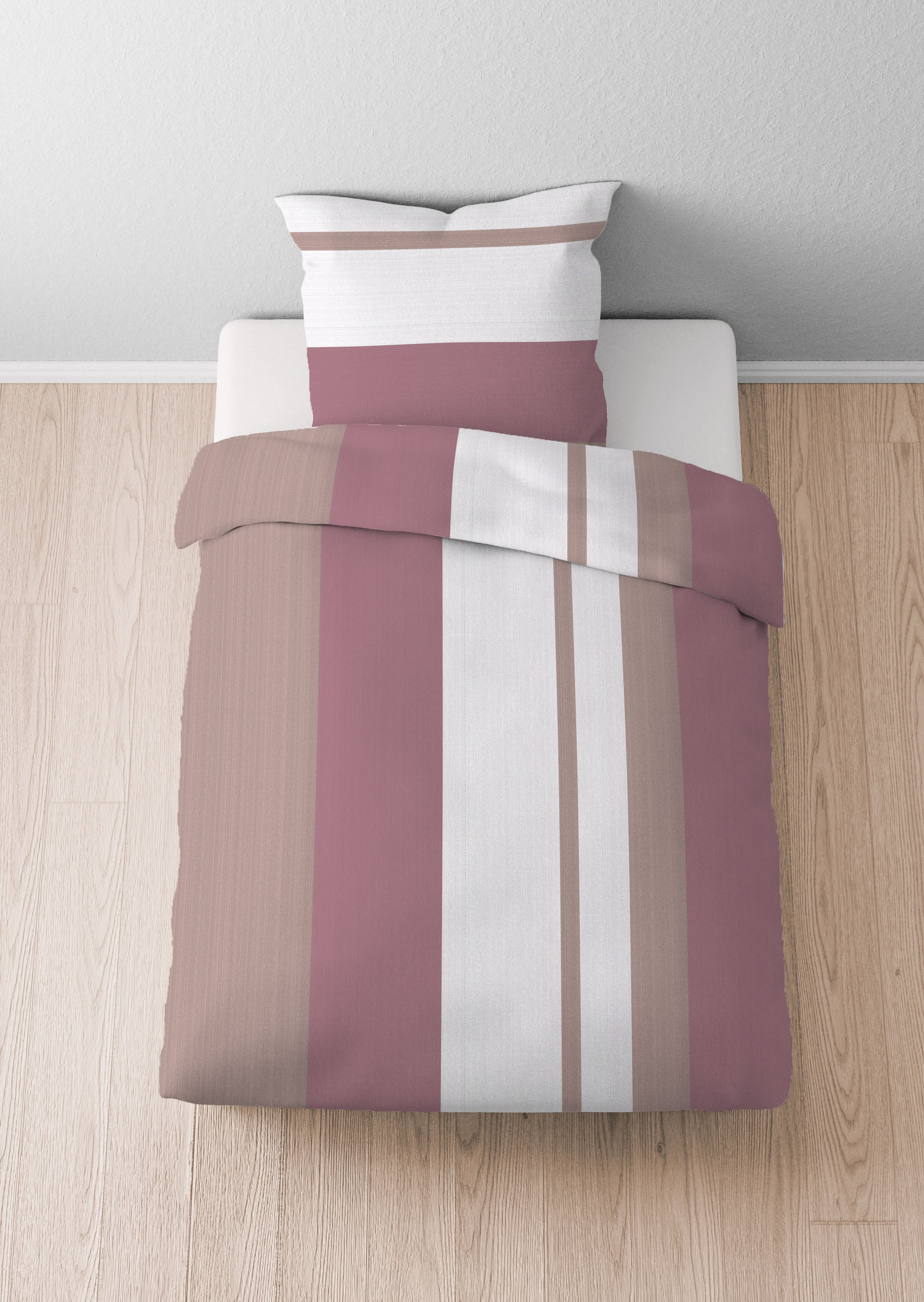 Castell - Markenbettwäsche Bettwäsche »0350443«, Poly-Cotton, wohlig warm, pflegeleicht, atmungsaktiv, Reißverschluss
