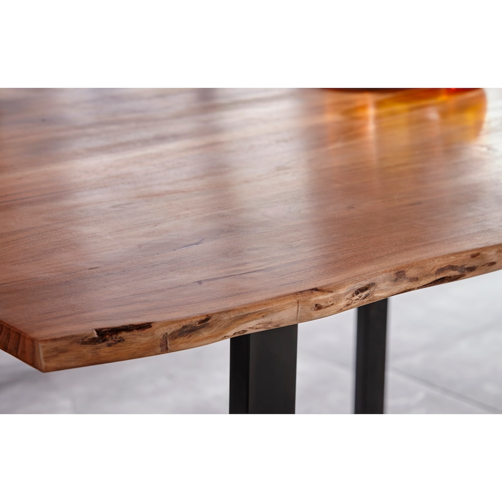 HELA Baumkantentisch »Jenny I«, Massivholz, Tischplattenstärke 26 mm, in verschiedenen Größen