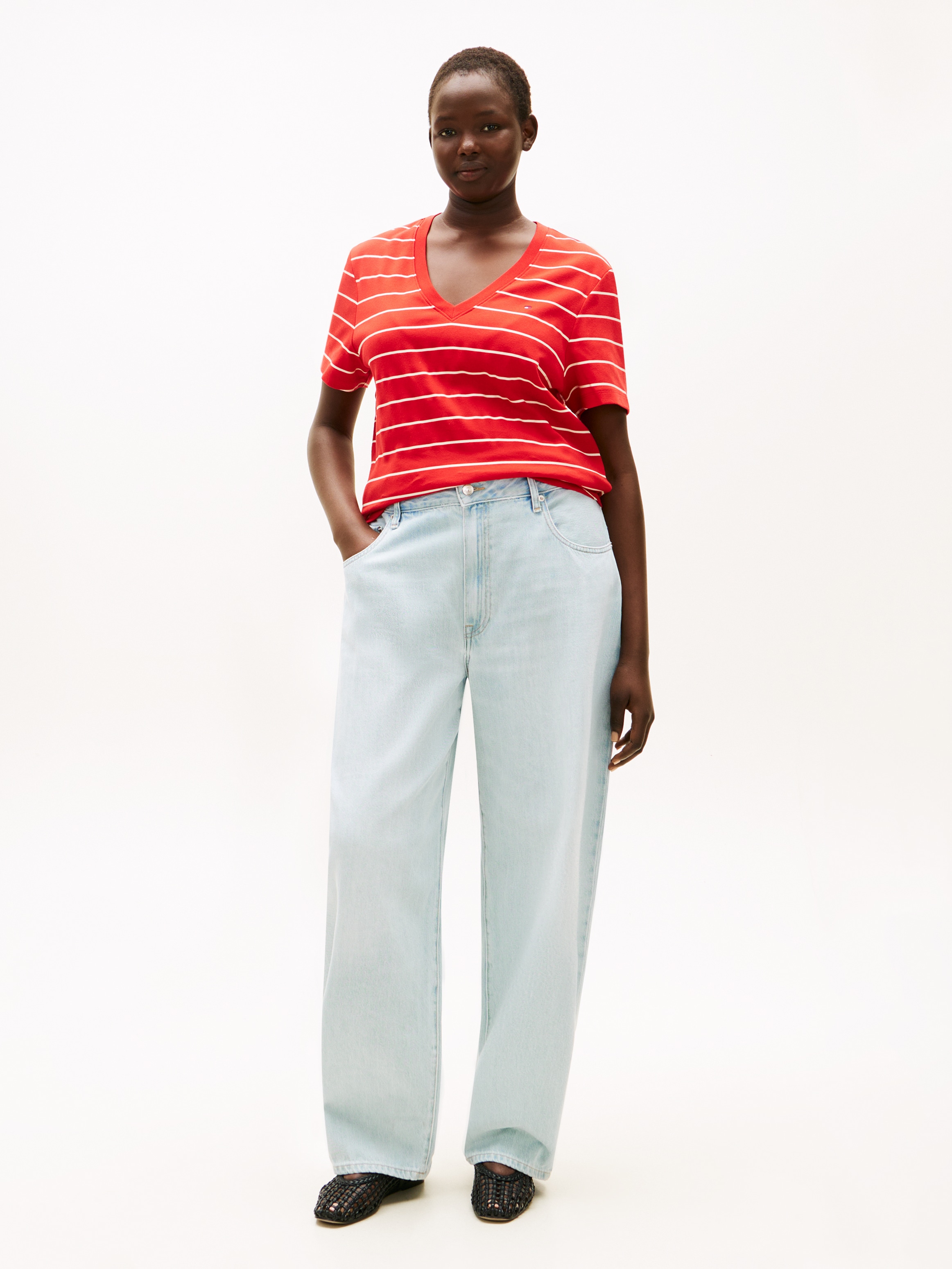 Tommy Hilfiger Curve Regular-fit-Jeans »CRV DNM TAM BARREL RW« in großen Größen