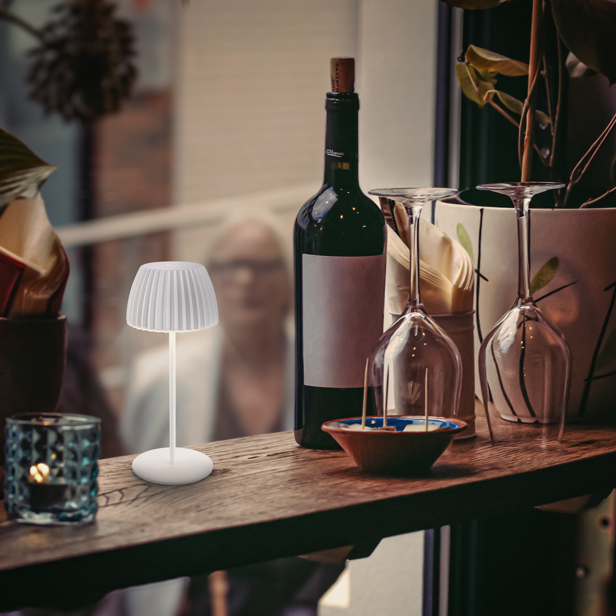 Briloner Leuchten LED Tischleuchte »Akku LED Tischleuchte, mini, weiß«