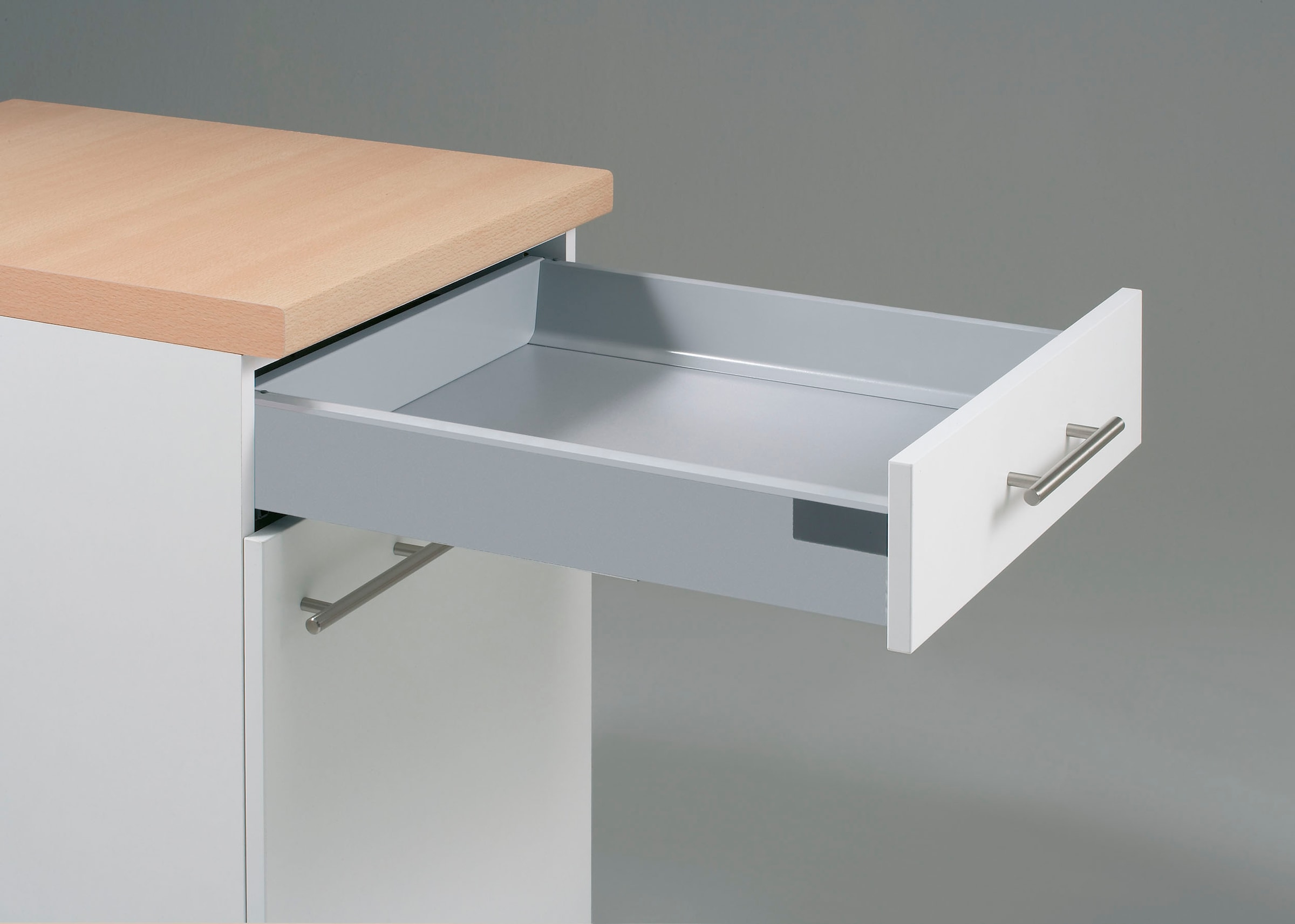 KOCHSTATION Kochfeldumbauschrank »KS-Lucy« Breite 60 cm, mit 2 Auszügen, Soft-Close, höhenverstellbare Füße