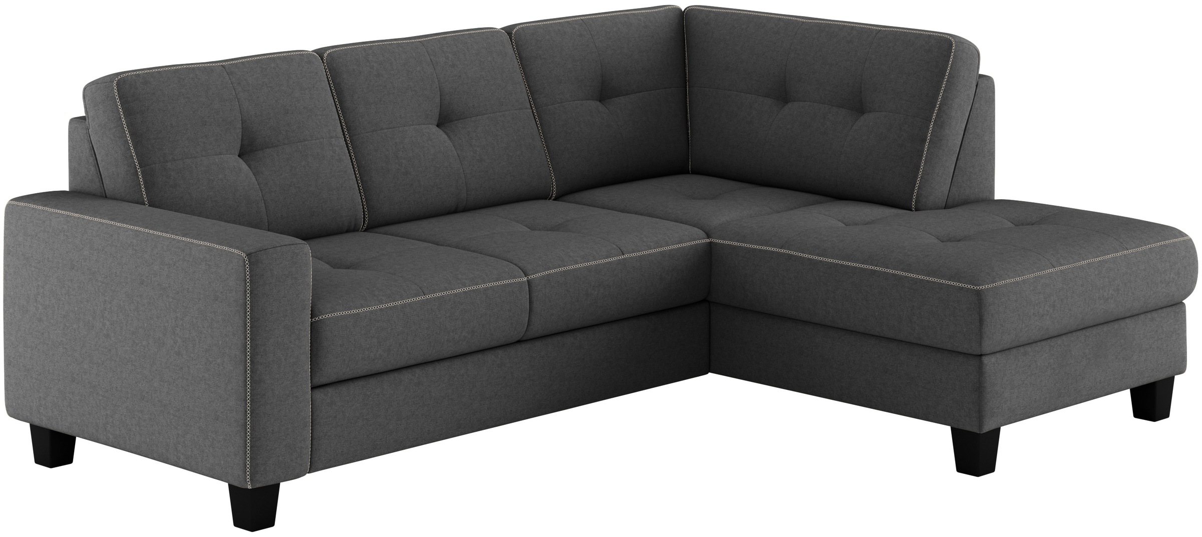 Places of Style Ecksofa »Varese«, wahlweise mit Bettfunktion und Bettkasten