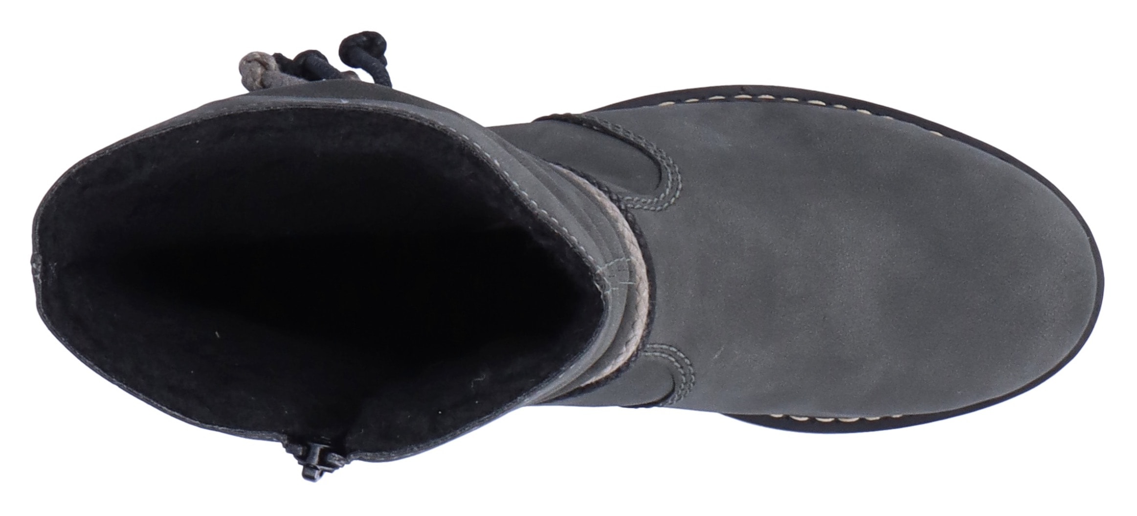 Rieker Winterstiefelette, mit Zierbänder am slouchy Schaft