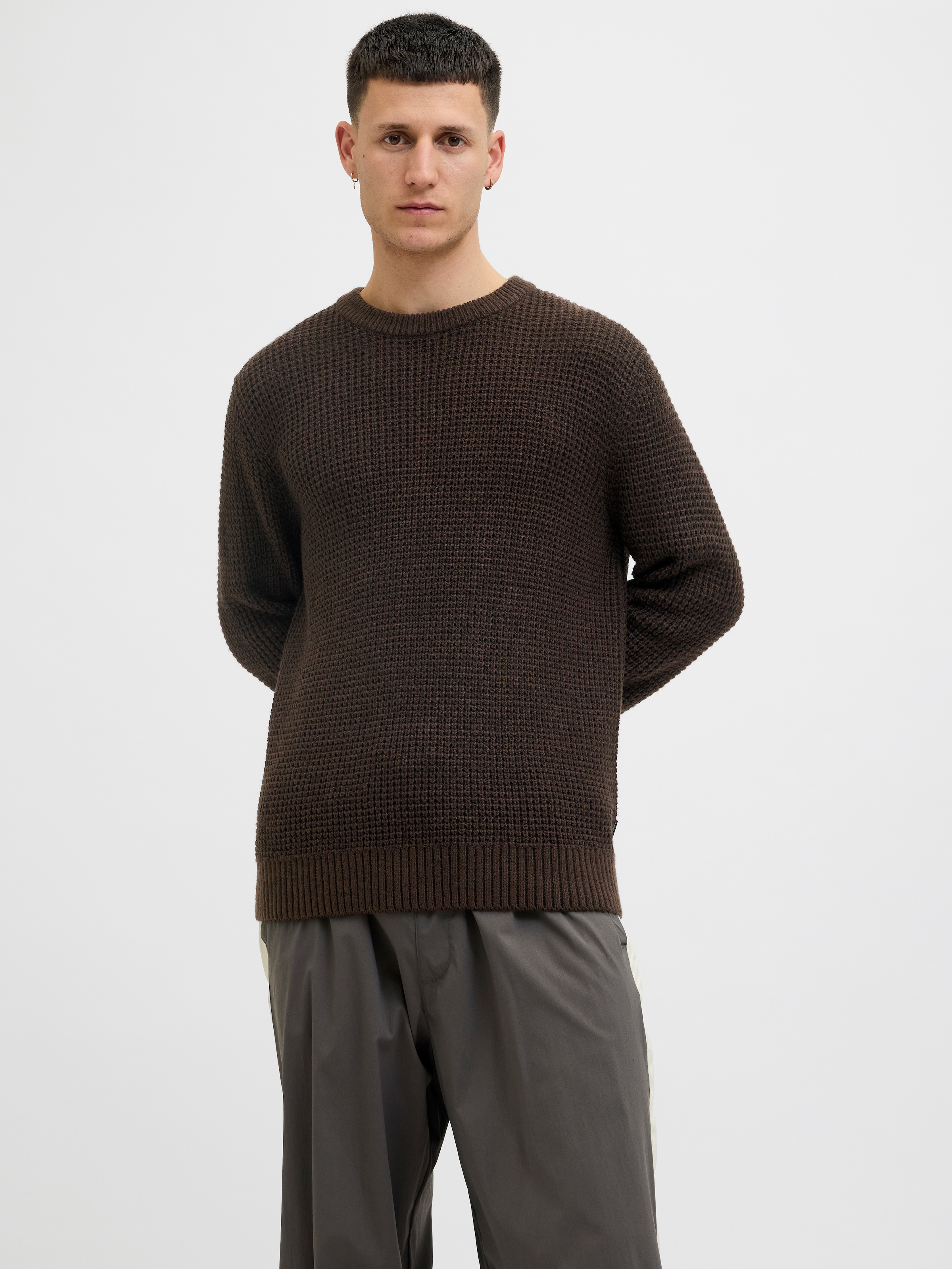 Jack & Jones Strickpullover »JJGLOBAL KNIT CREW NECK«