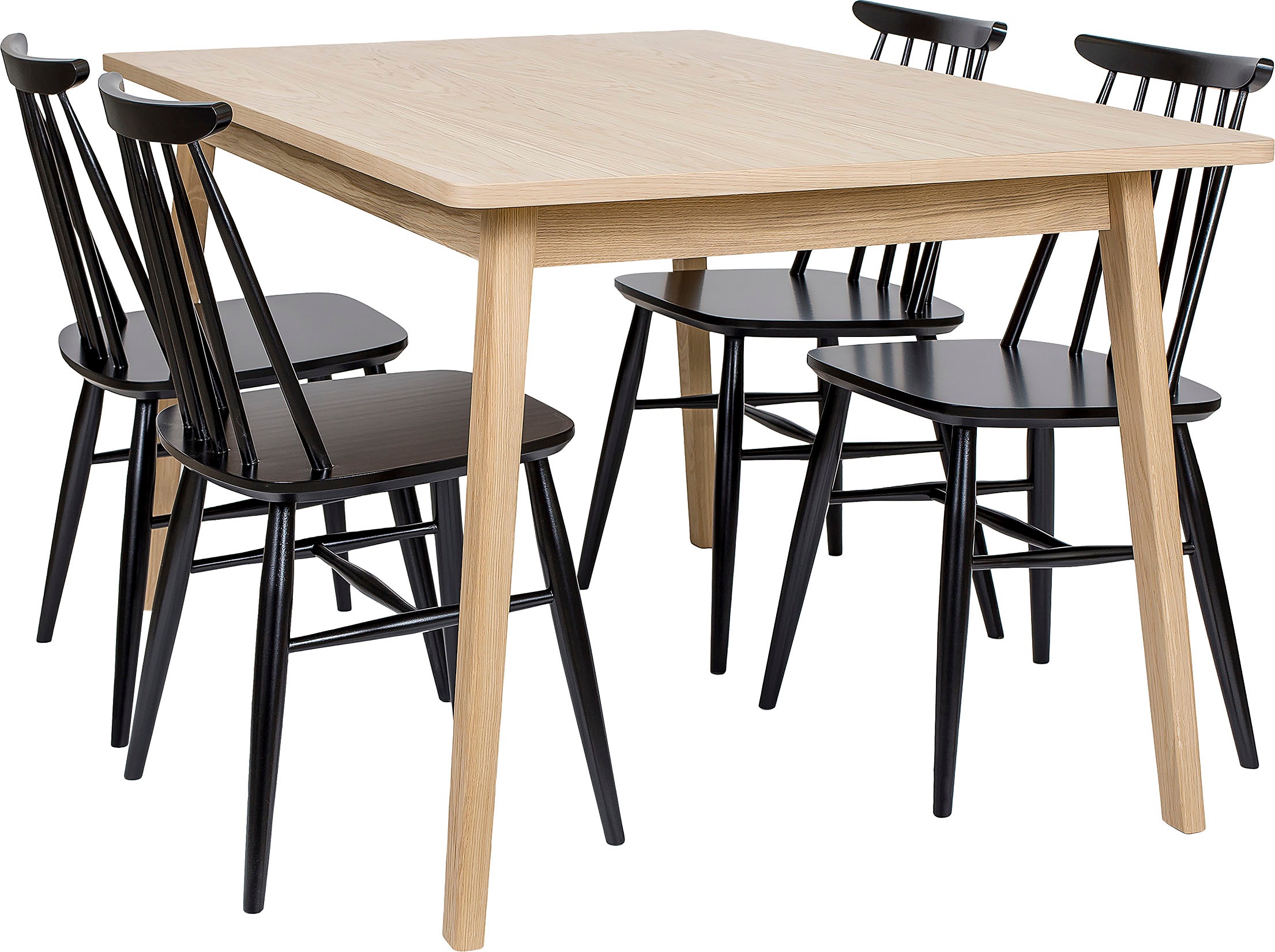3. Bild von Woodman Esstisch »Woodman Skagen«, Holzfurnier aus Eiche, skandinavischen Flair