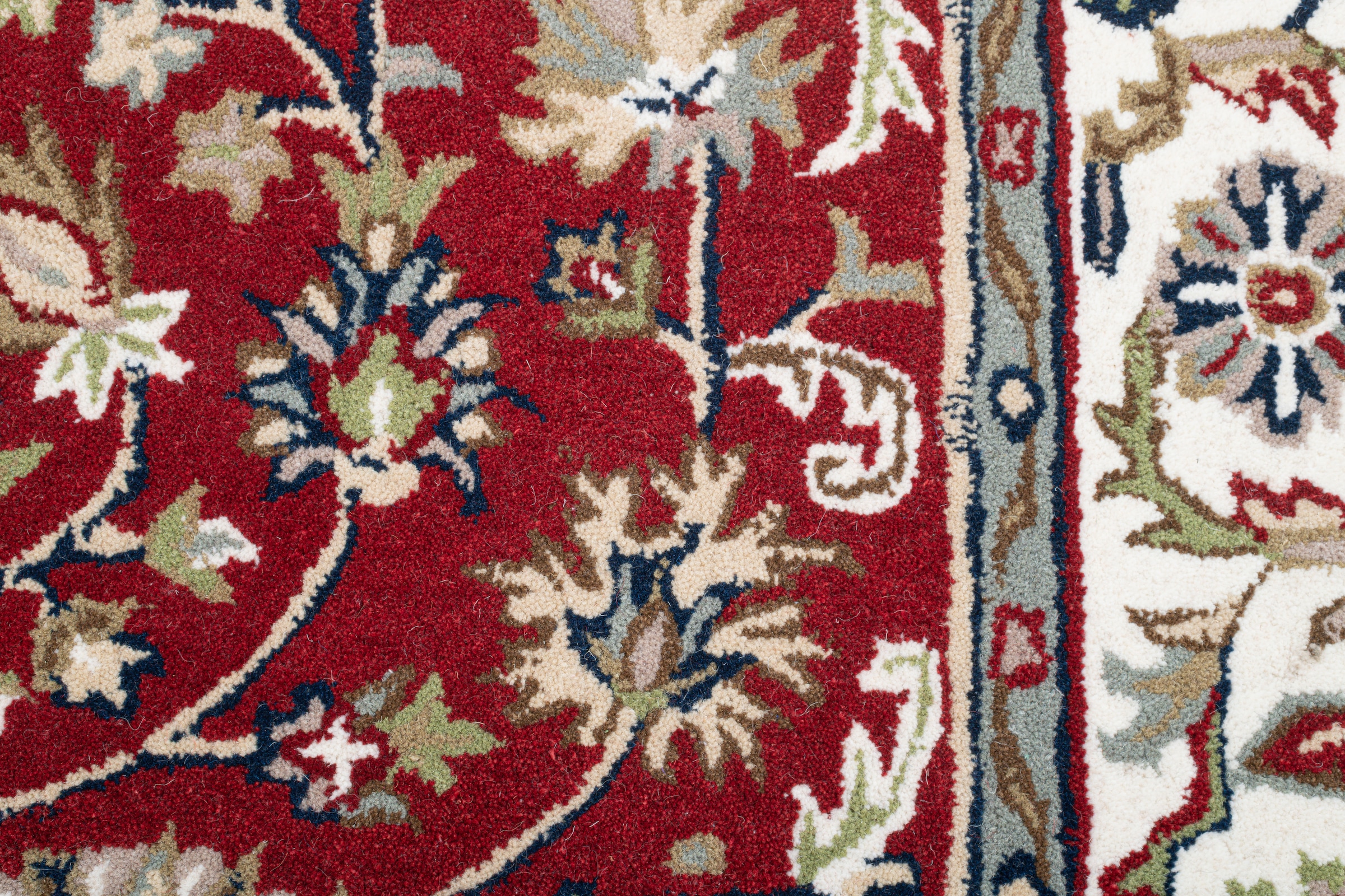 THEKO Wollteppich »Royal Orient Isfahan«, rechteckig, 14 mm Höhe, handgetuftet, Orient-Optik, reine Wolle