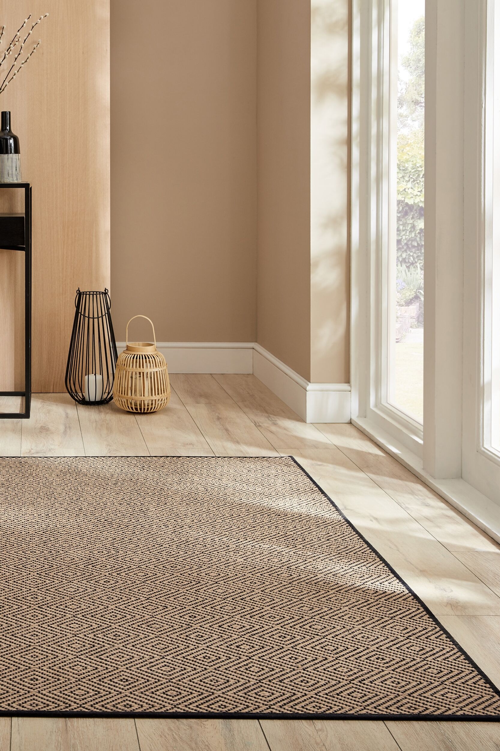 FLAIR RUGS Teppich »Jute Diamond«, rechteckig, 4 mm Höhe, Jute Teppich