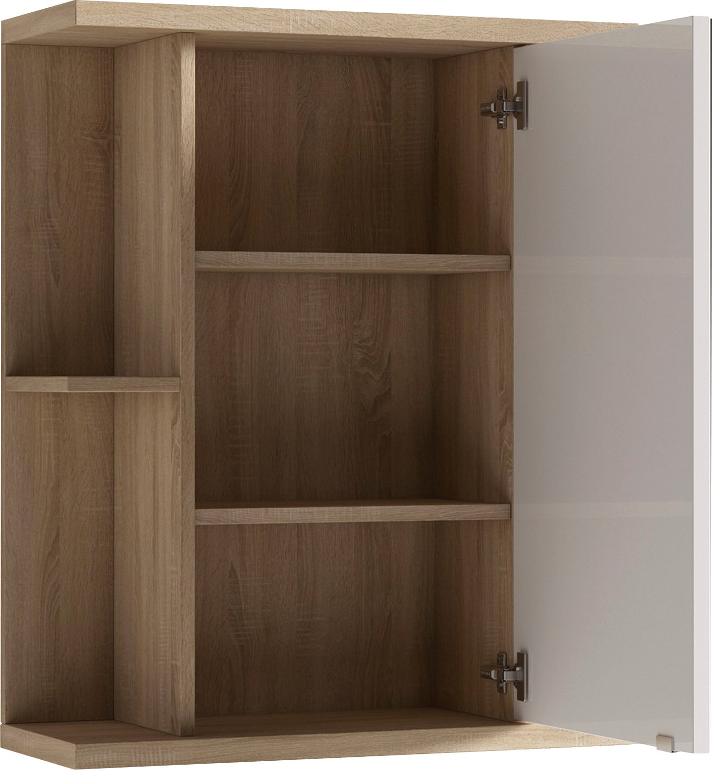 byLIVING Spiegelschrank »Nebraska«, Breite 60 cm, mit großer Spiegeltür und viel Stauraum