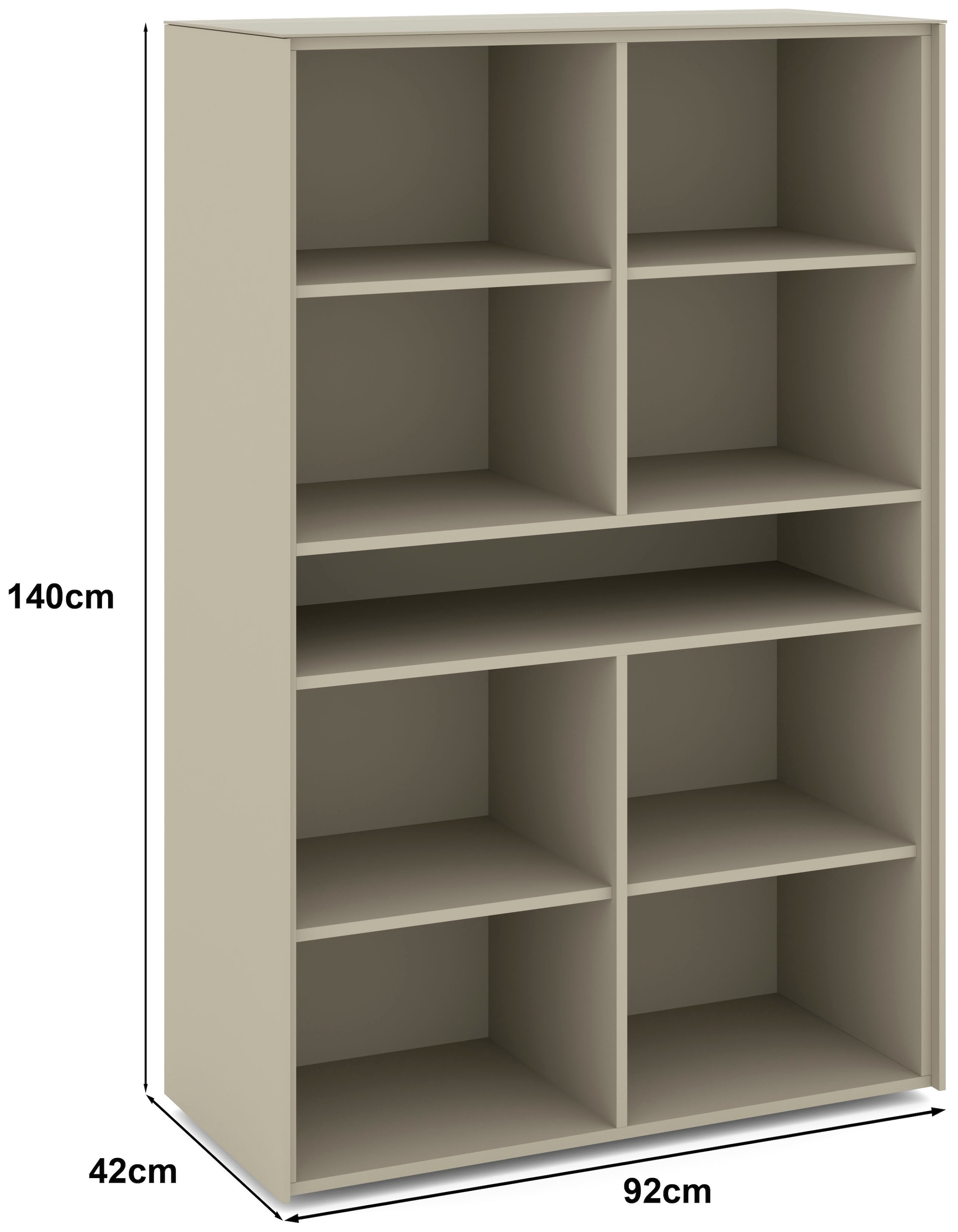 set one by Musterring Highboard »Reno« 1 Stk. tlg. Mit Gleitern und in verschiedenen Farben erhältlich