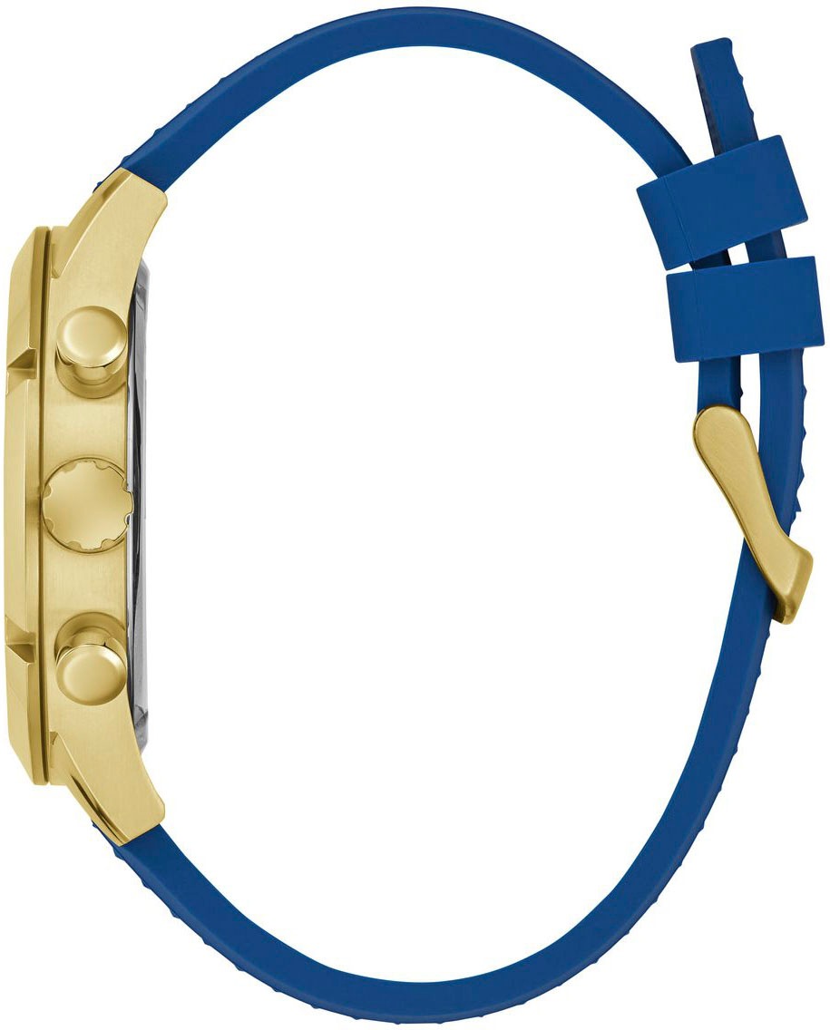 Guess Multifunktionsuhr »RESISTANCE«, Armbanduhr, Quarzuhr, Herrenuhr, Silikonarmband