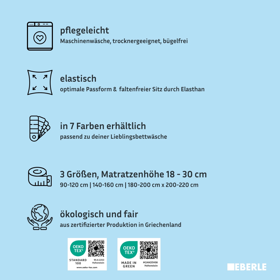 bellana Spannbettlaken »bellana coolTouch«, mit kühlendem Klimagarn