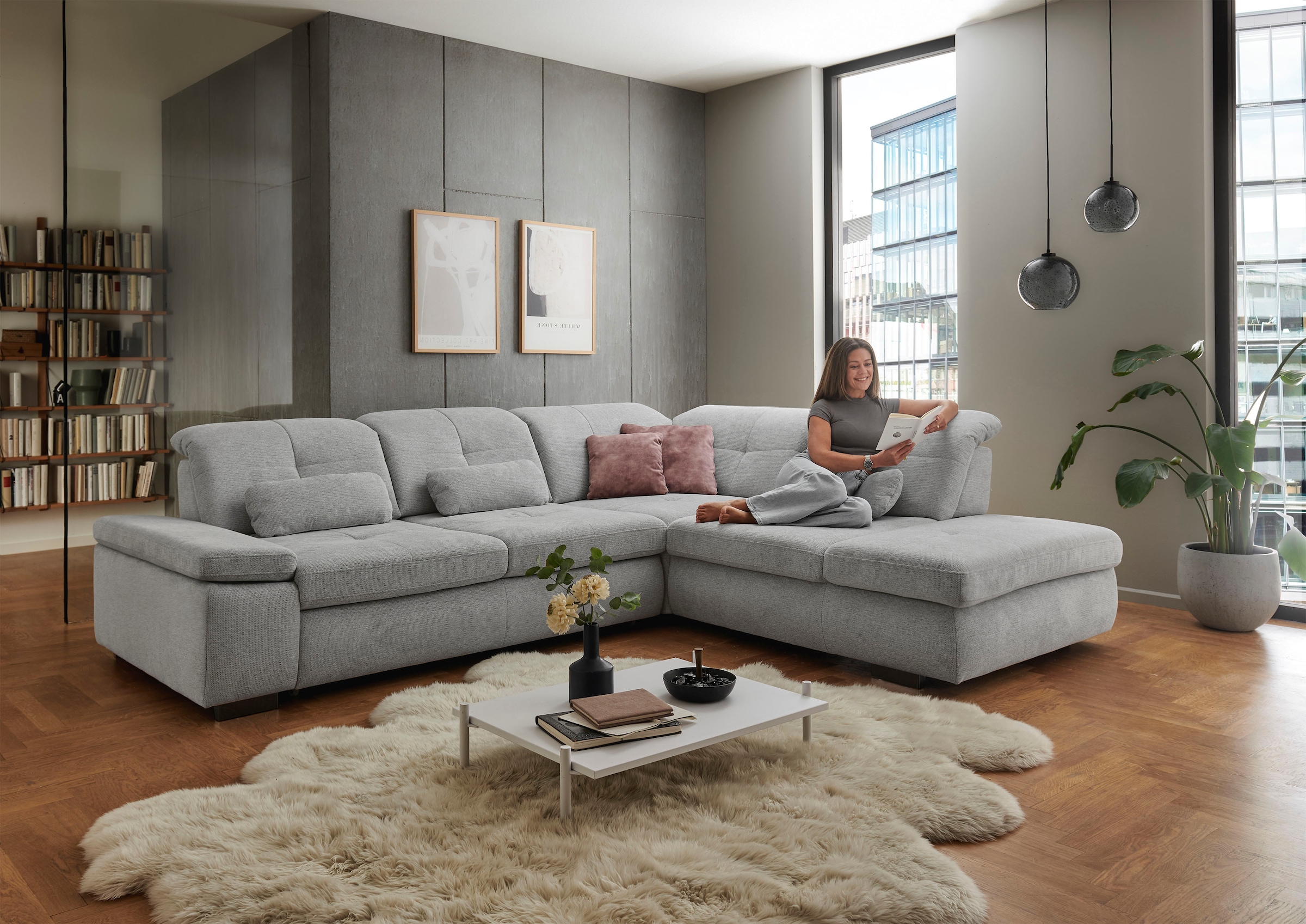 Die PlanBar Ecksofa »MP-IN16012 L-Form mit Federkern-Polsterung«, inkl. Sit günstig online kaufen