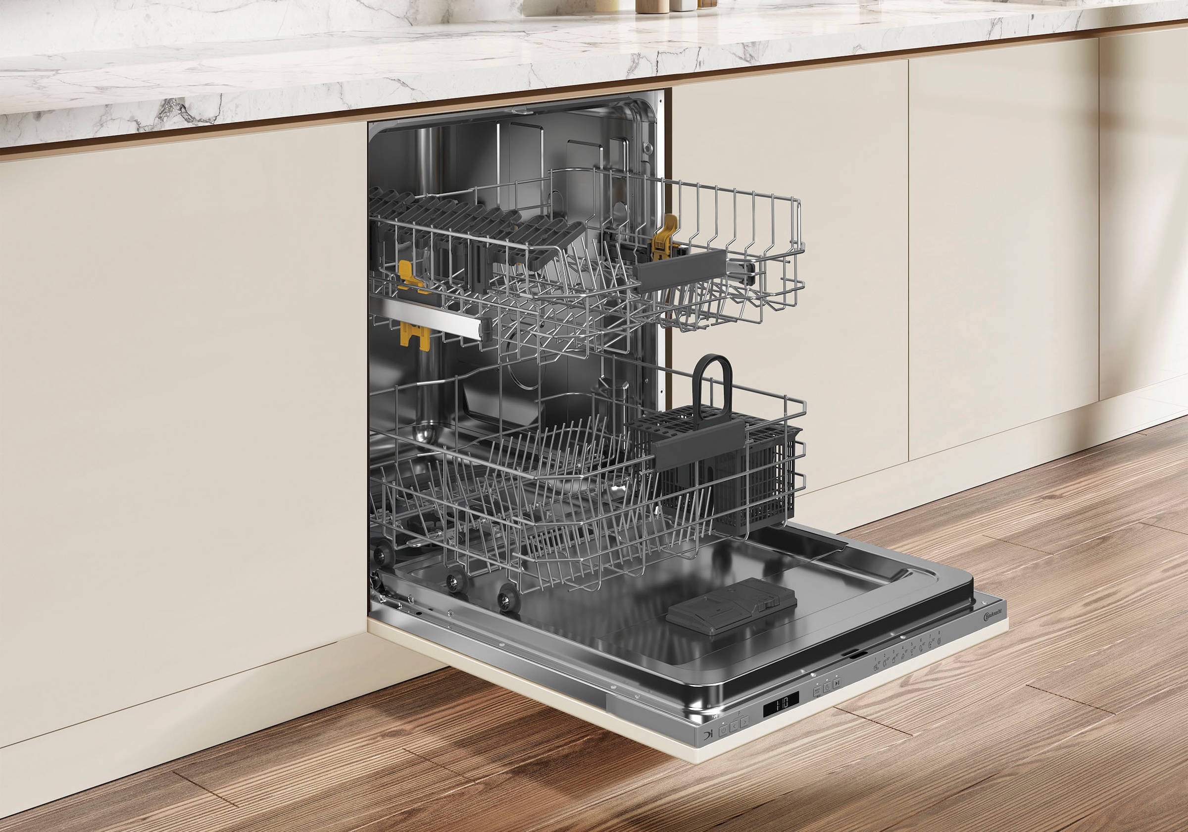 BAUKNECHT vollintegrierbarer Geschirrspüler »OBIC Ecostar2 5320« 8,9 l 14 tlg. Maßgedecke Glass Care – schonende Reinigung für empfindliche Gläser