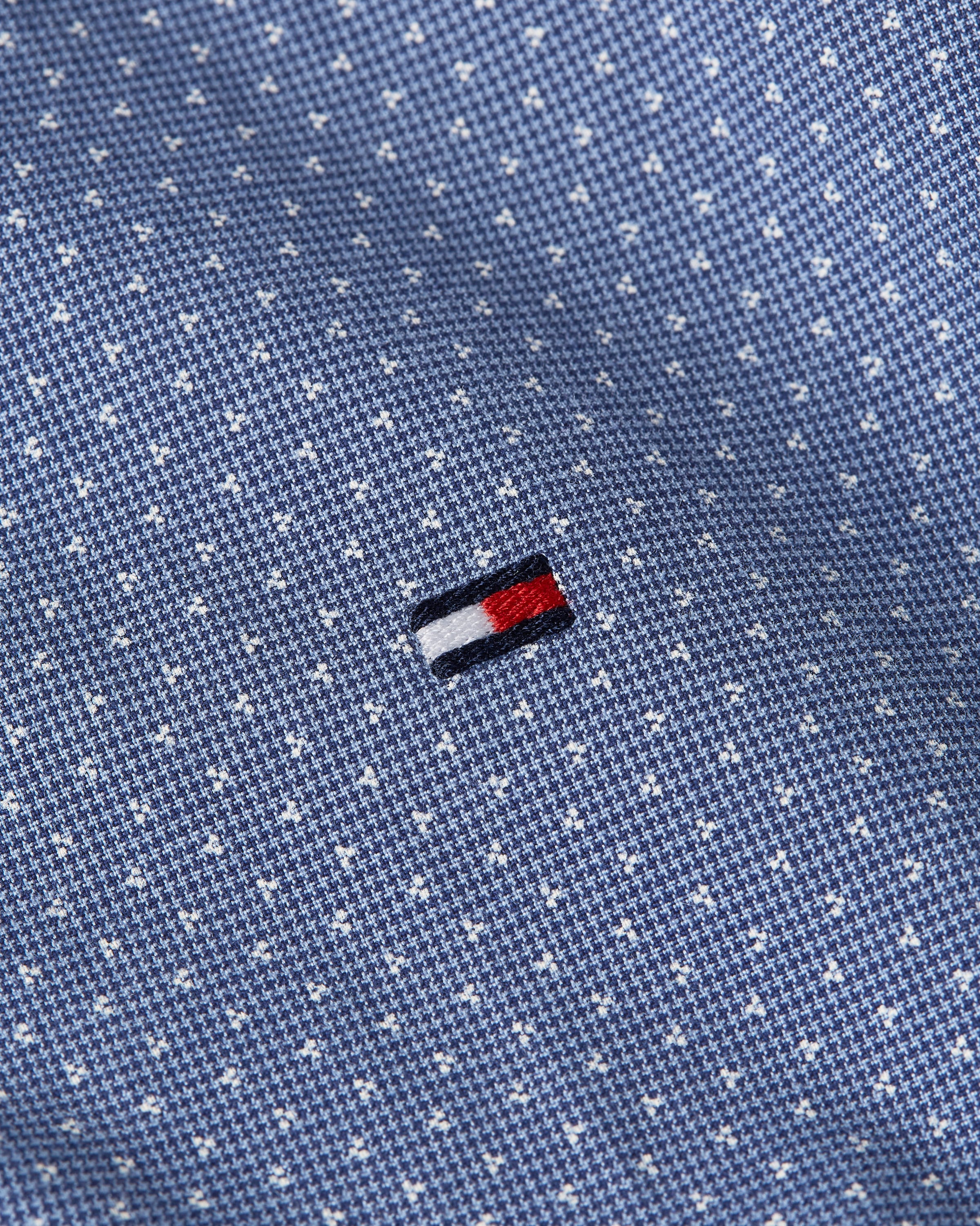 Tommy Hilfiger Langarmhemd »FLEX POPLIN MINI PRINT Regular Fit SHIRT« regular fit, Kentkragen