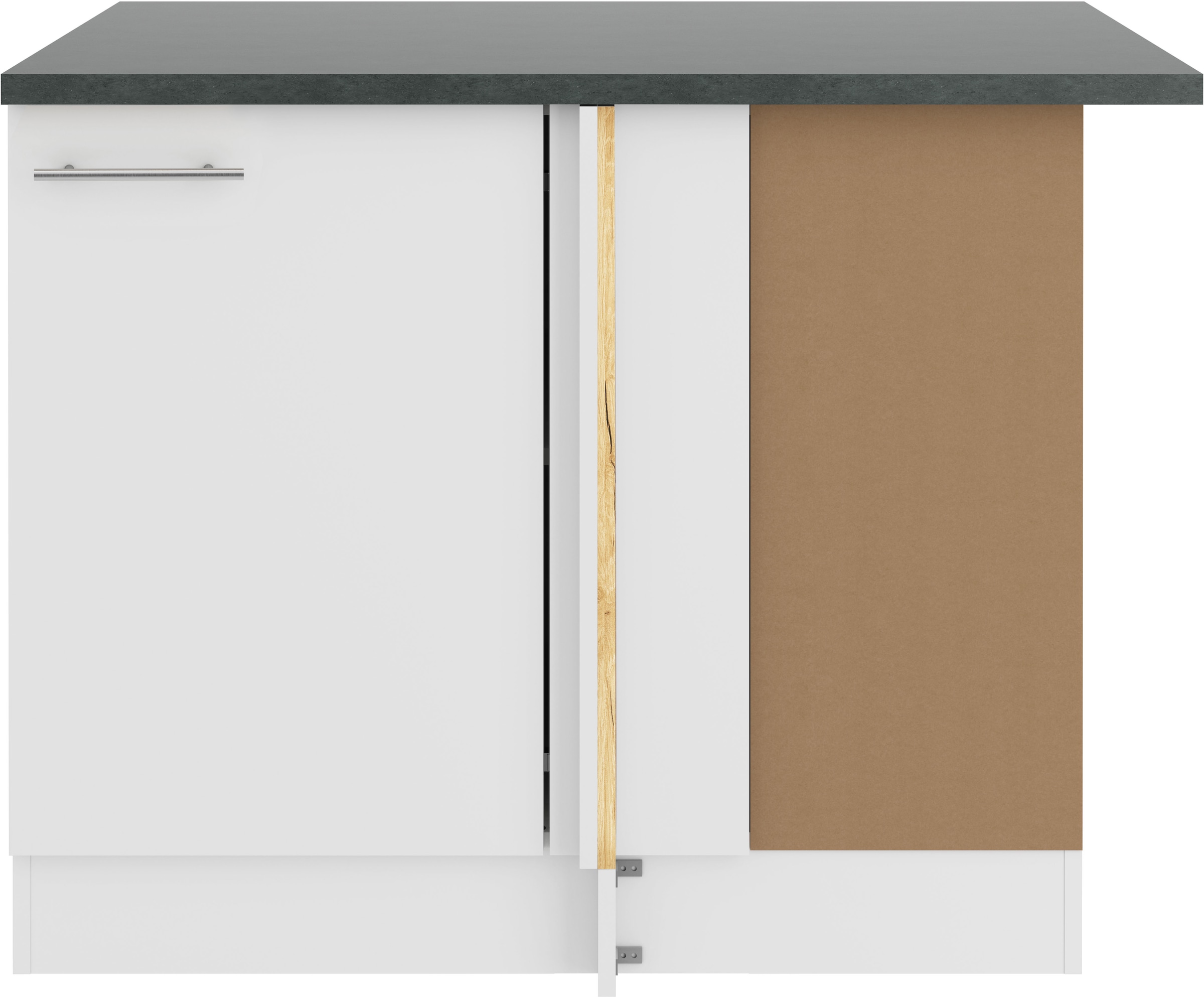 OPTIFIT Eckunterschrank »Bella« Breite 100 cm, Türanschlag wechselbar