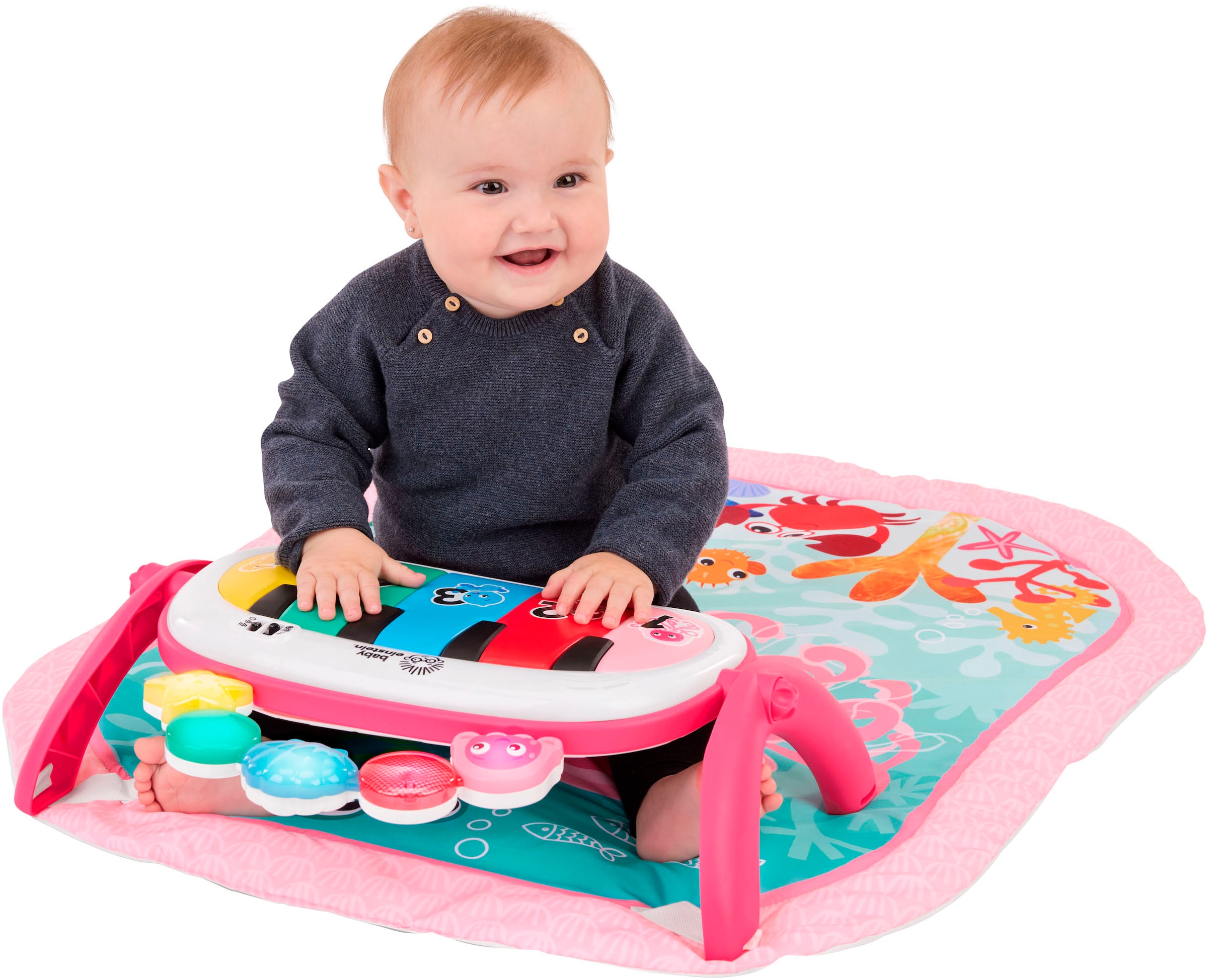 Baby Einstein Spielbogen »4-in-1 Kickin’ Tunes Jellyfish Jamboree Music & Language Discovery Gym«, mit Soundeffekt