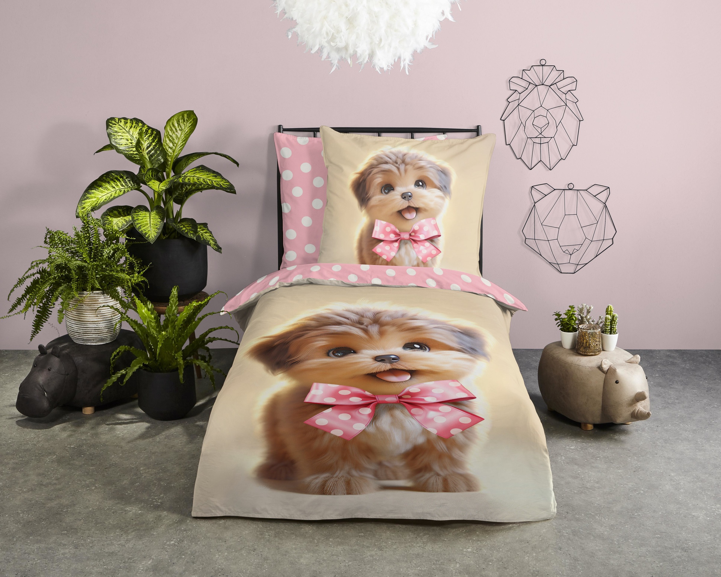 PURE luxury collection Kinderbettwäsche »Bobi«, Mikrofaser, 135x200, 2 Teil günstig online kaufen