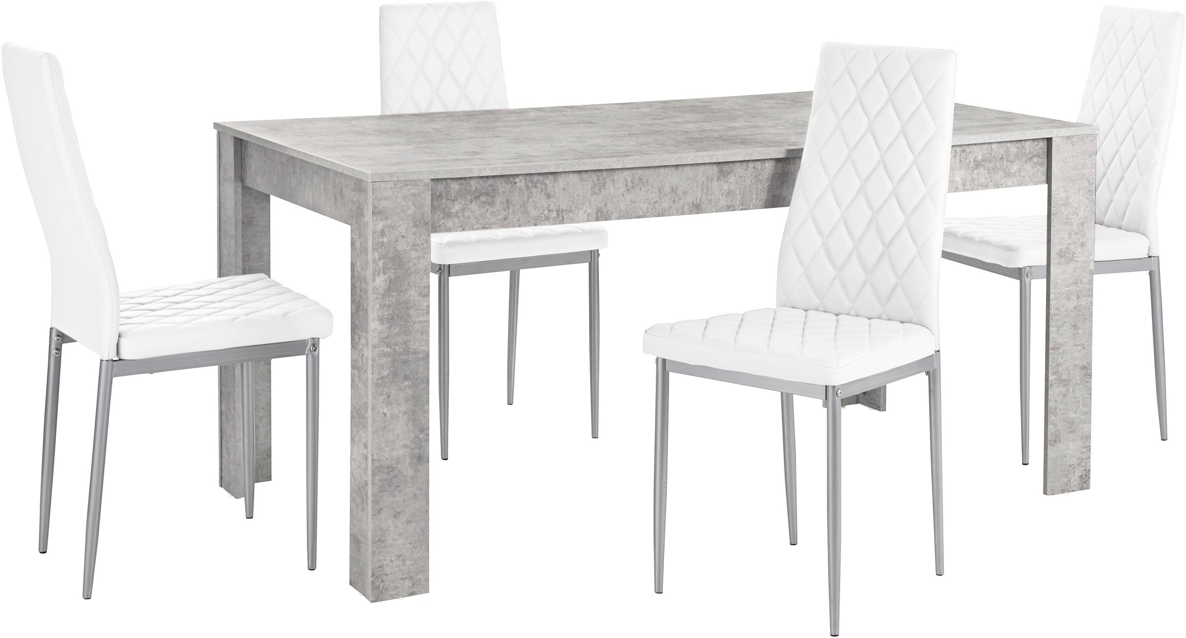 INOSIGN Essgruppe »Lynn160/Brooke«, (Set, 5 tlg.), Tisch mit 4 Stühlen günstig online kaufen