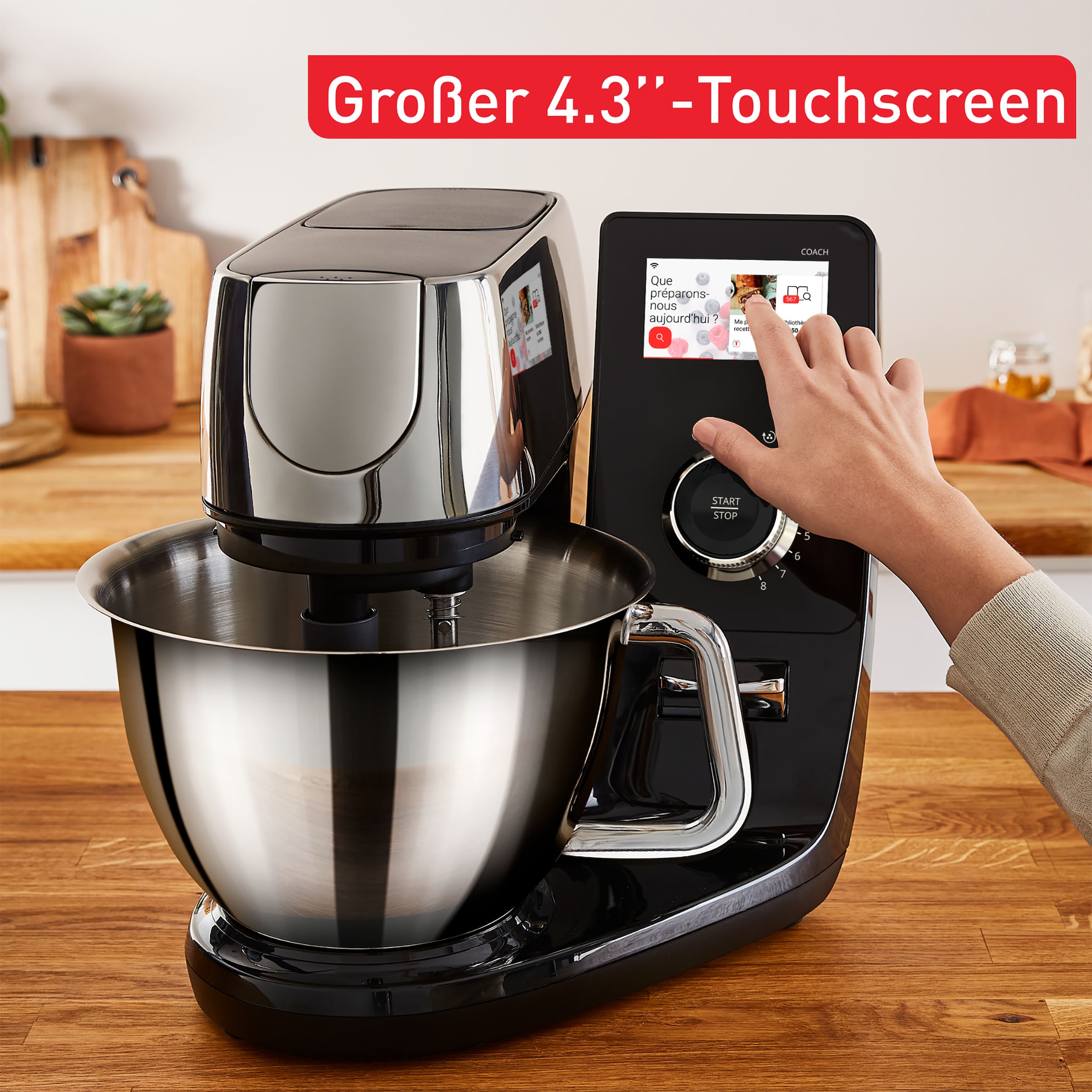 Tefal Küchenmaschine »QB950D I-Coach Touch«, 21 Automatikprogramme, intuitives digitales Coaching, Touchscreen