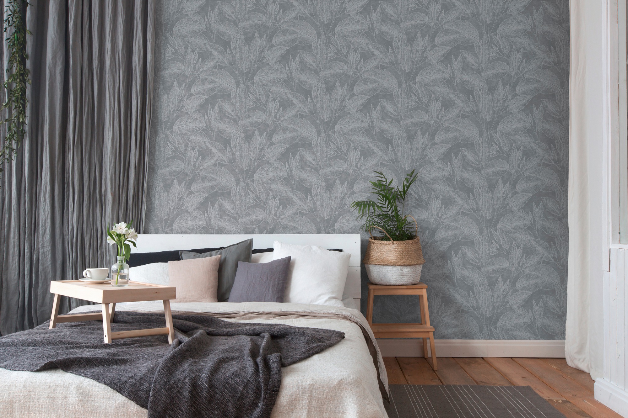 A.S. Création Vliestapete »Attractive«, floral-botanisch, Glitzertapete Tapete Blumen