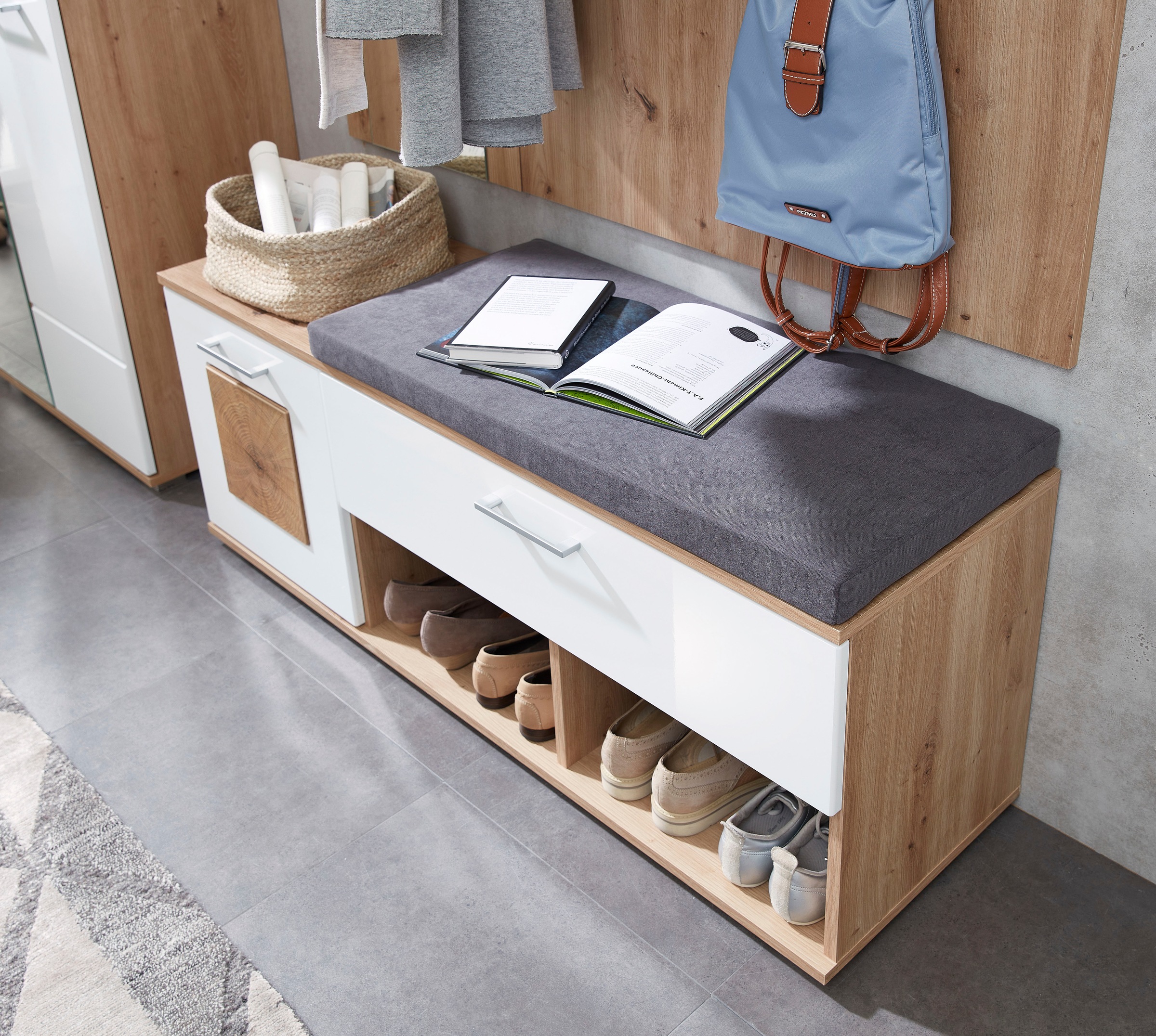 Innostyle Schuhbank »Fun Garderobe Set, 126x193x38cm (B/H/T)«, (2 St.), 1 t günstig online kaufen