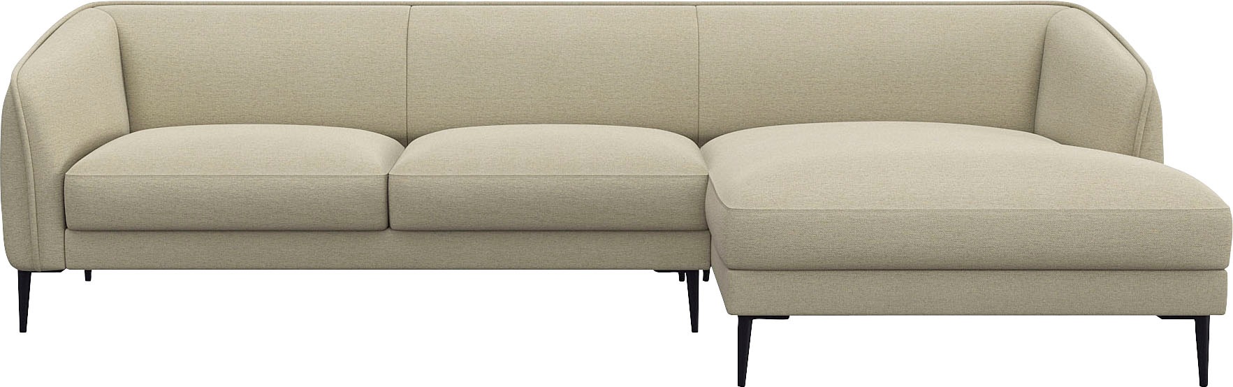 FLEXLUX Ecksofa »Belle Designsofa, L-Form, B/T 288/149 cm«, Skandinavisches günstig online kaufen