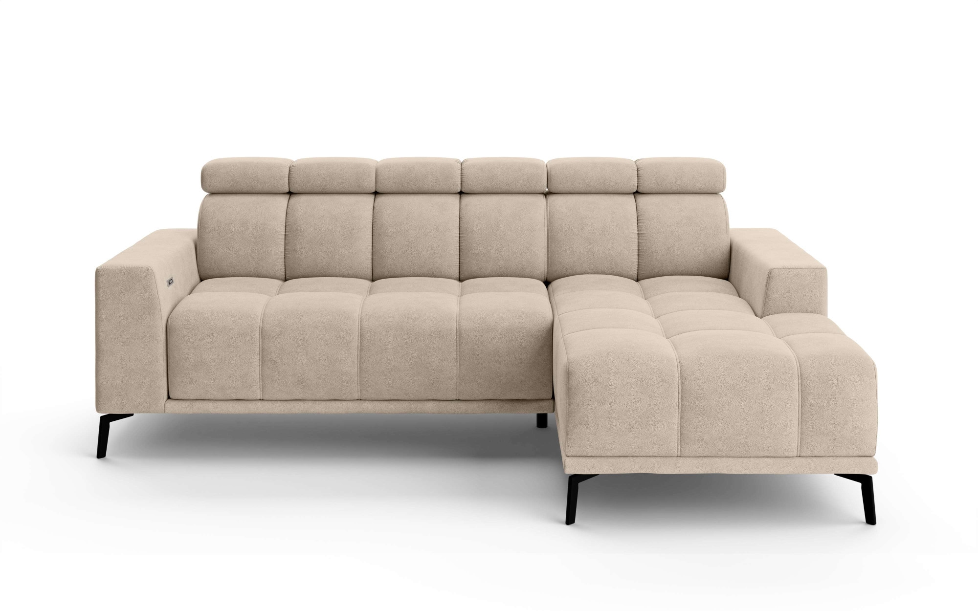 INOSIGN Ecksofa »CAZIE, Designsofa, L-Form, trendige Bubble-Optik,«, L-Form mit Wellenunterfederung, Recamiere rechts/links bestellbar
