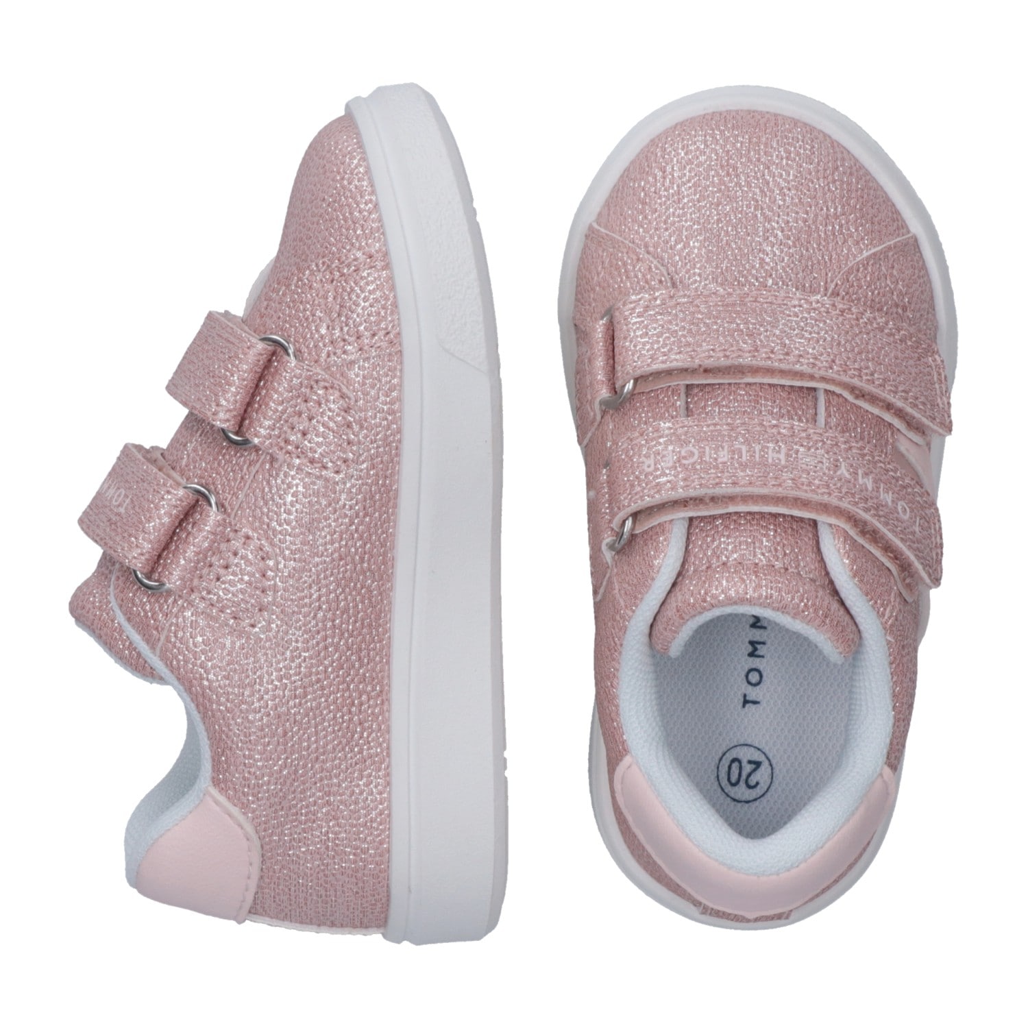 Tommy Hilfiger Sneaker  Schlupfschuh Klettschuh, Mädchenschuh mit allover Glitzer