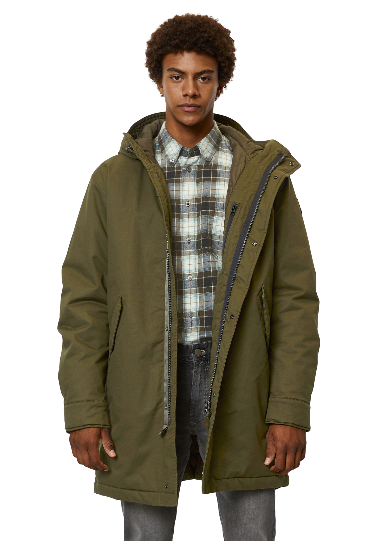 Parka, mit Kapuze