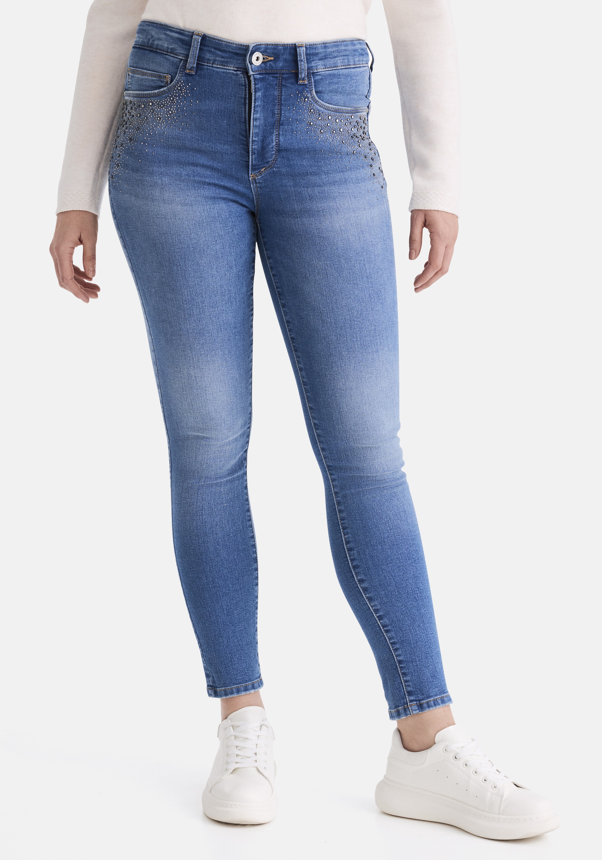 STOOKER WOMEN 5-Pocket-Jeans »Rio Colour Skinny Fit Jeans« Skinny Fit Casual Clean Wash Denim Jeans Magic Shape Effekt für Damen